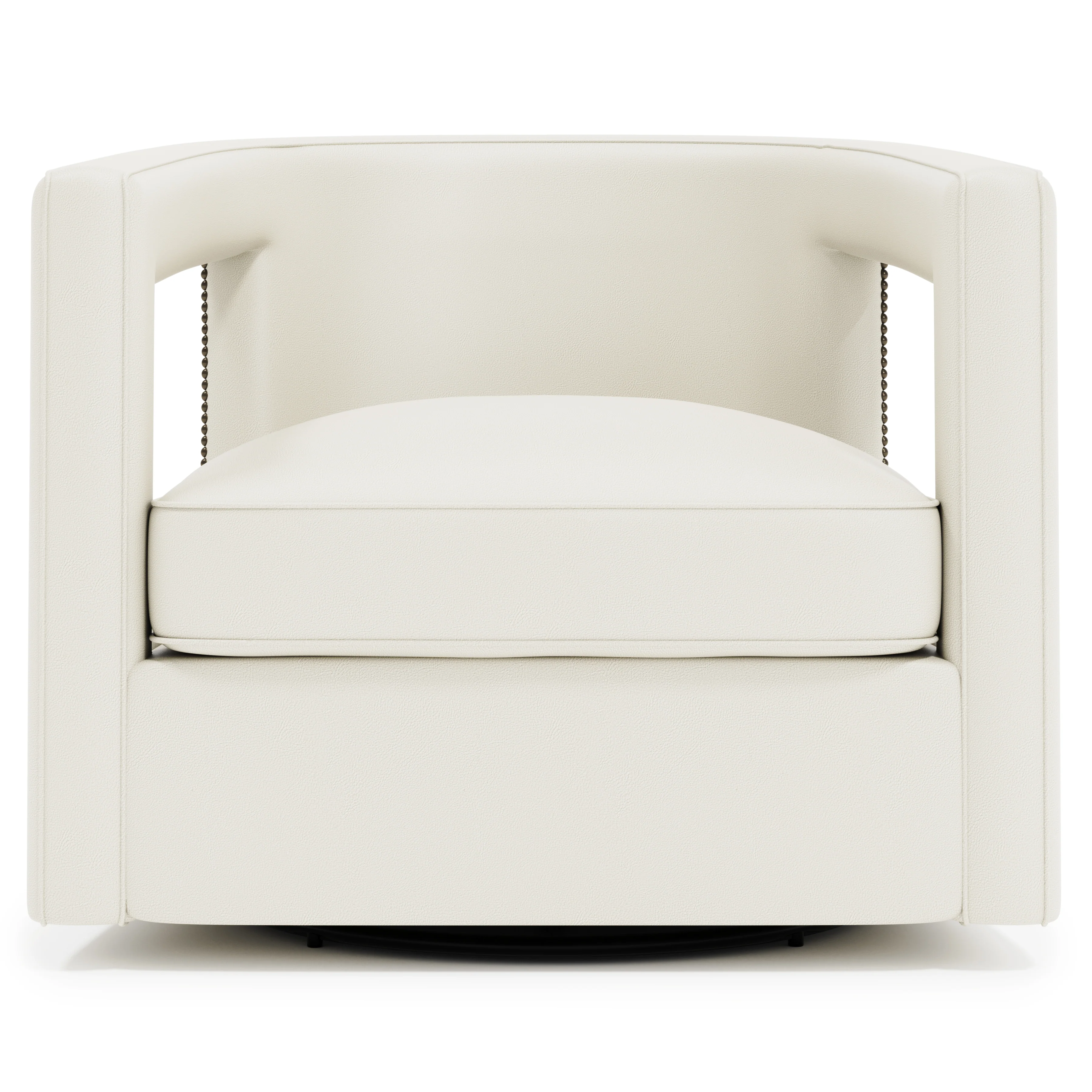 Alana Leather Swivel Chair - Image 2
