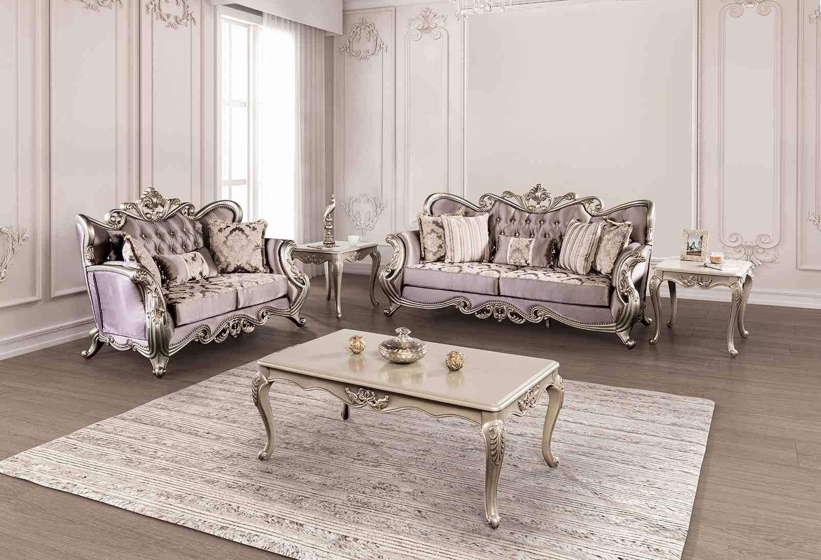 Albacete Loveseat, Champagne/Purple - Image 2