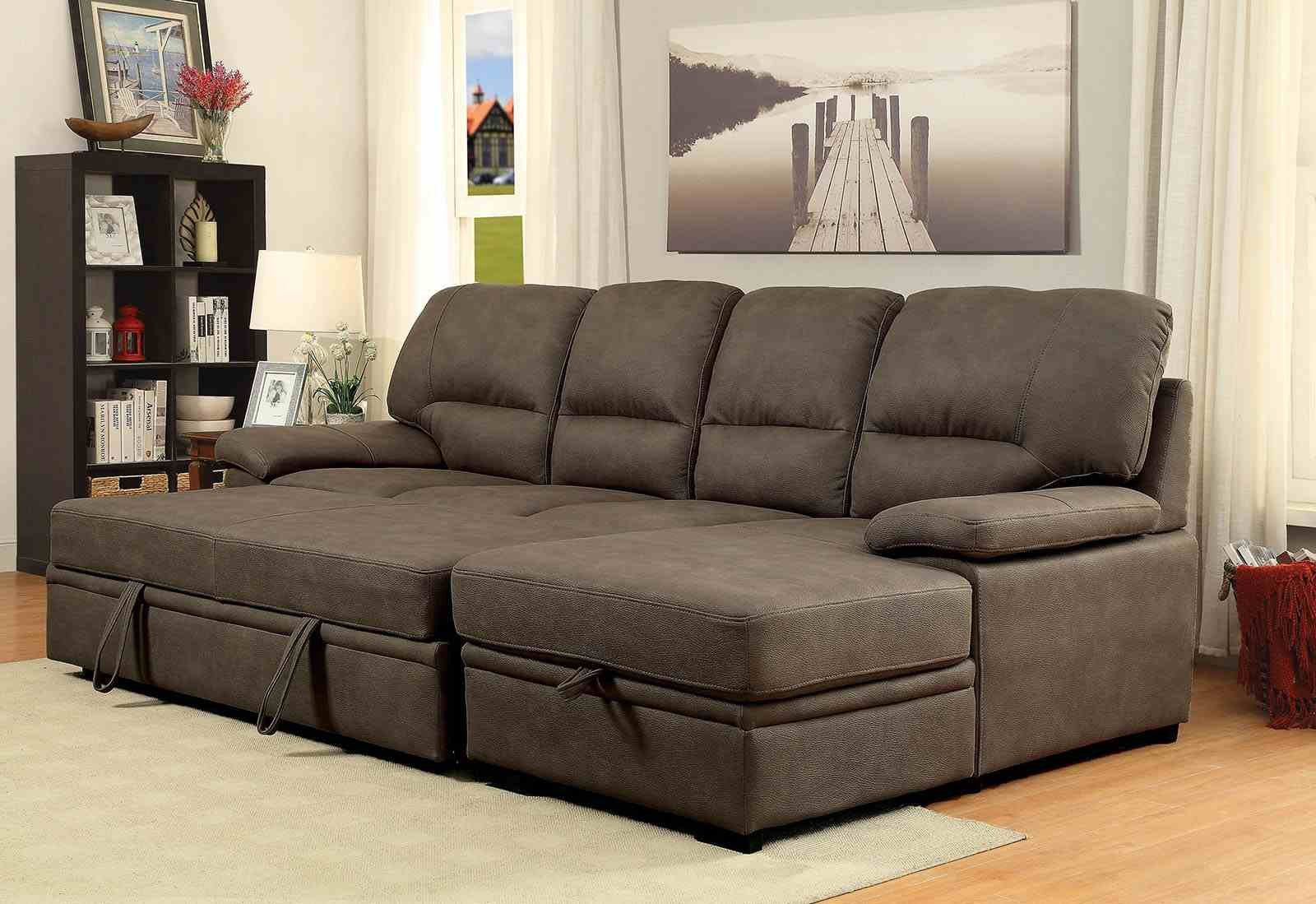 Alcester Sectional w/ Sleeper, Ash Brown - Image 2