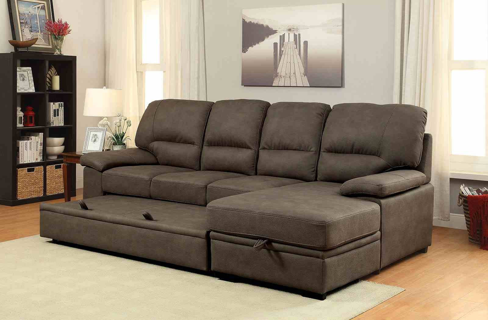Alcester Sectional w/ Sleeper, Ash Brown - Image 5