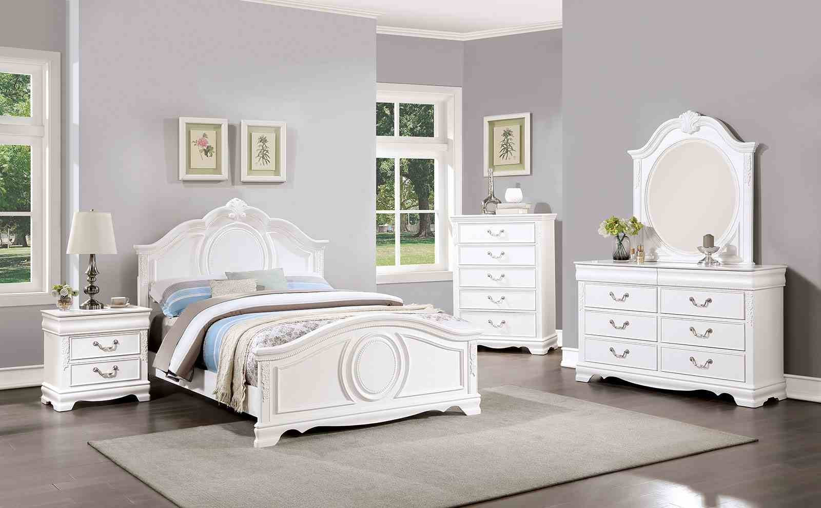 Alecia Mirror, White - Image 2