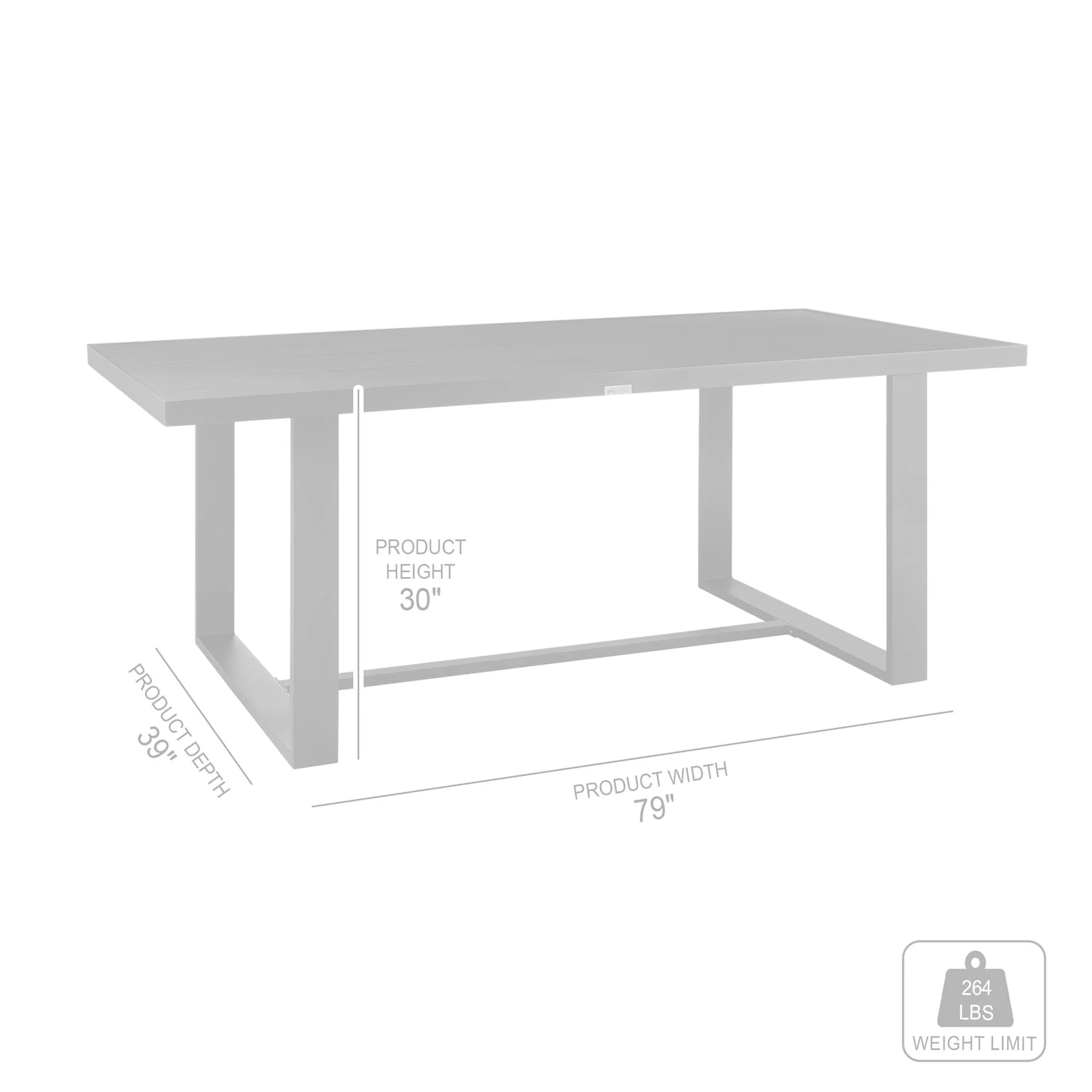 Alegria Outdoor Patio 5-Piece Dining Table Set in Aluminum with Gray Rope and Cushions - Image 10