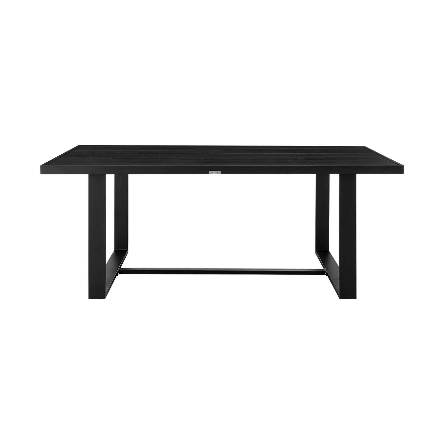 Alegria Outdoor Patio 5-Piece Dining Table Set in Aluminum with Gray Rope and Cushions - Image 4