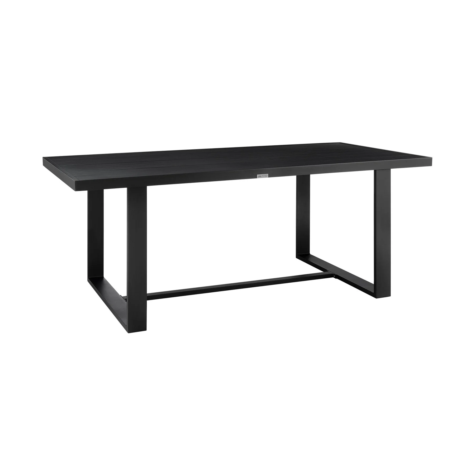 Alegria Outdoor Patio 7-Piece Dining Table Set in Aluminum with Gray Rope and Cushions - Image 5