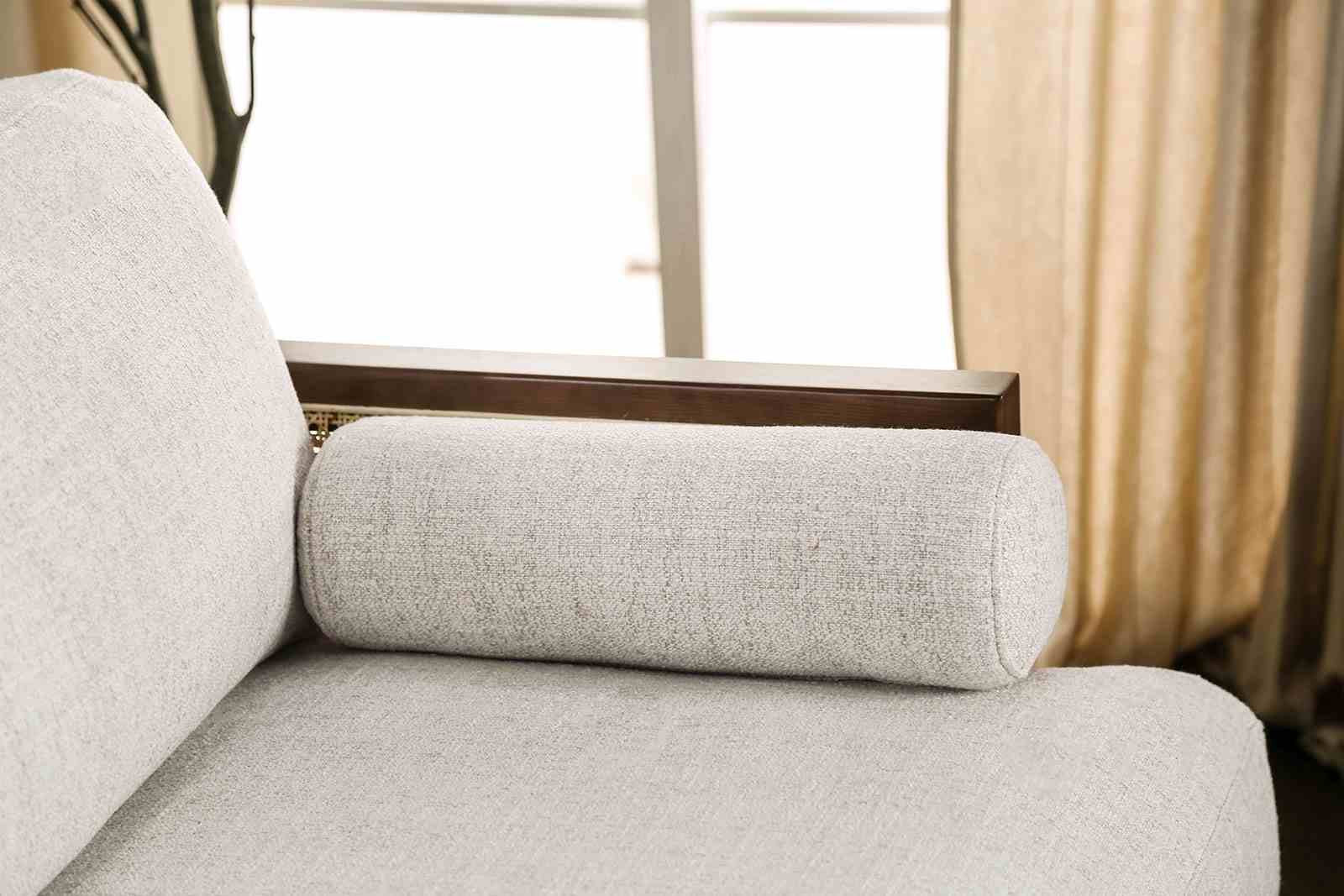 Alesund Sofa, Beige/Walnut - Image 5