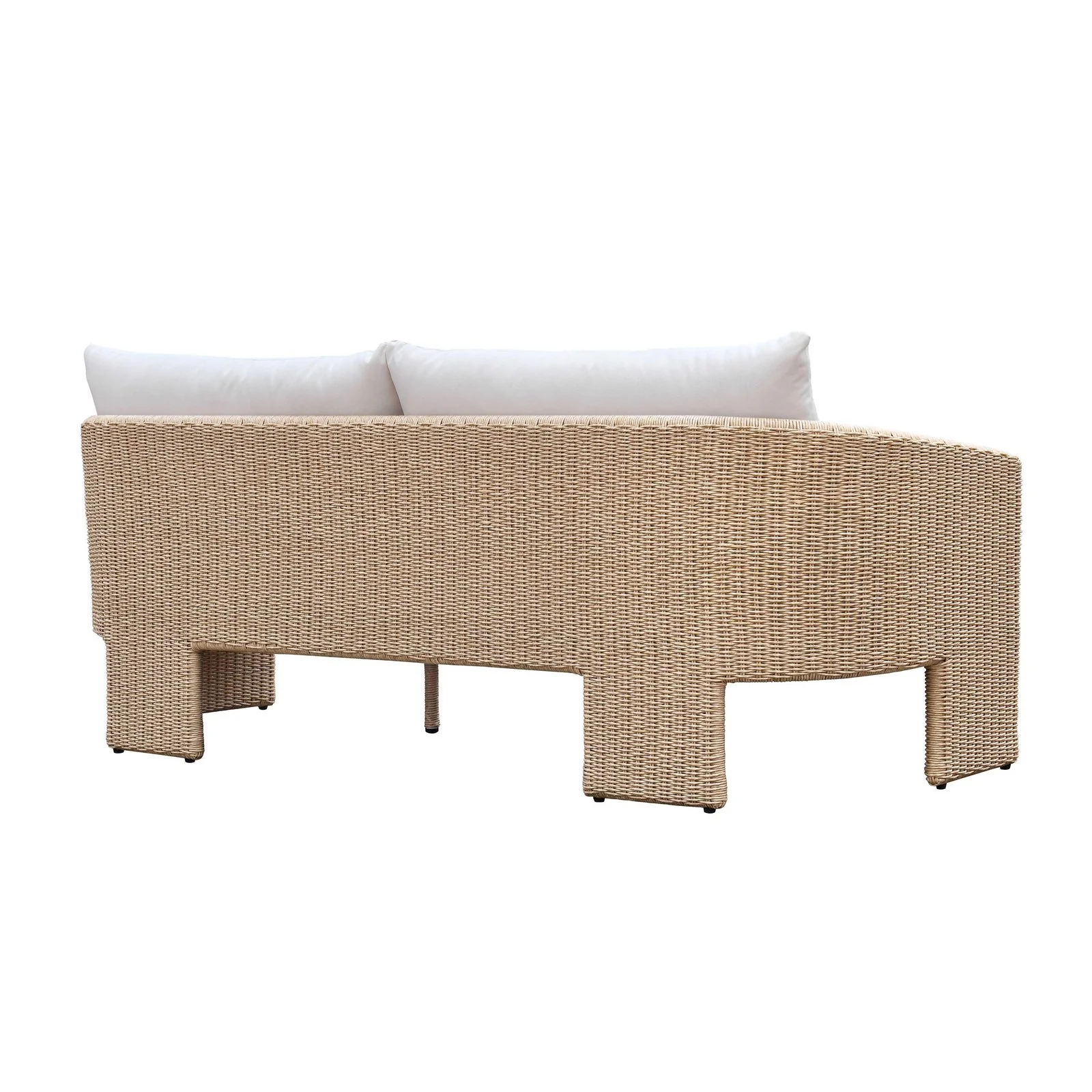 Alexa Cream Performance Fabric Outdoor Sofa - Image 4