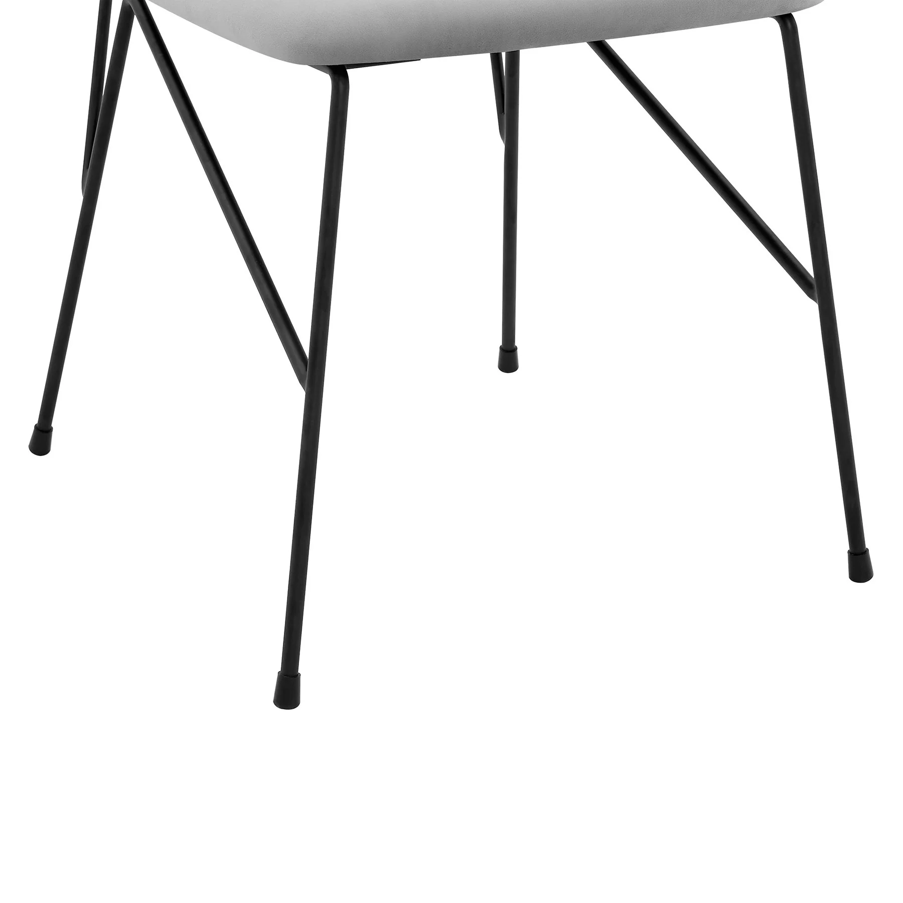 Alice Gray Velvet and Metal Dining Room Chairs - Set of 2 - Image 7