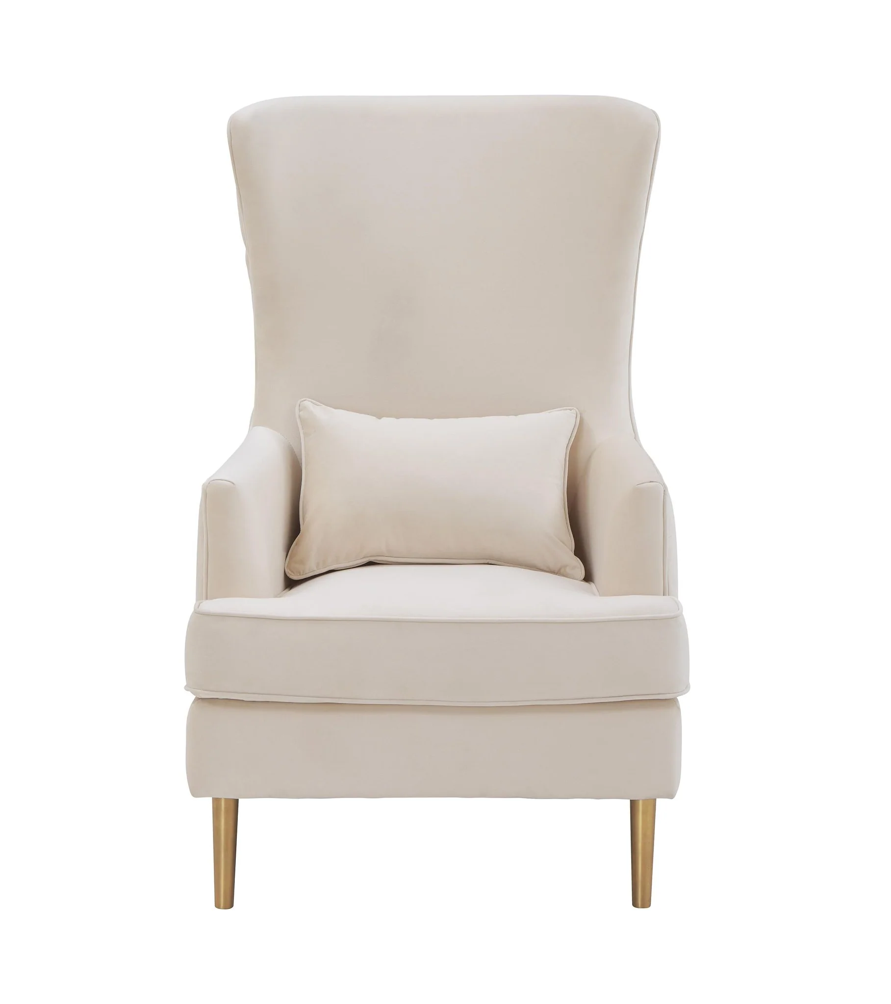 Alina Cream Tall Tufted Back Chair - Image 3