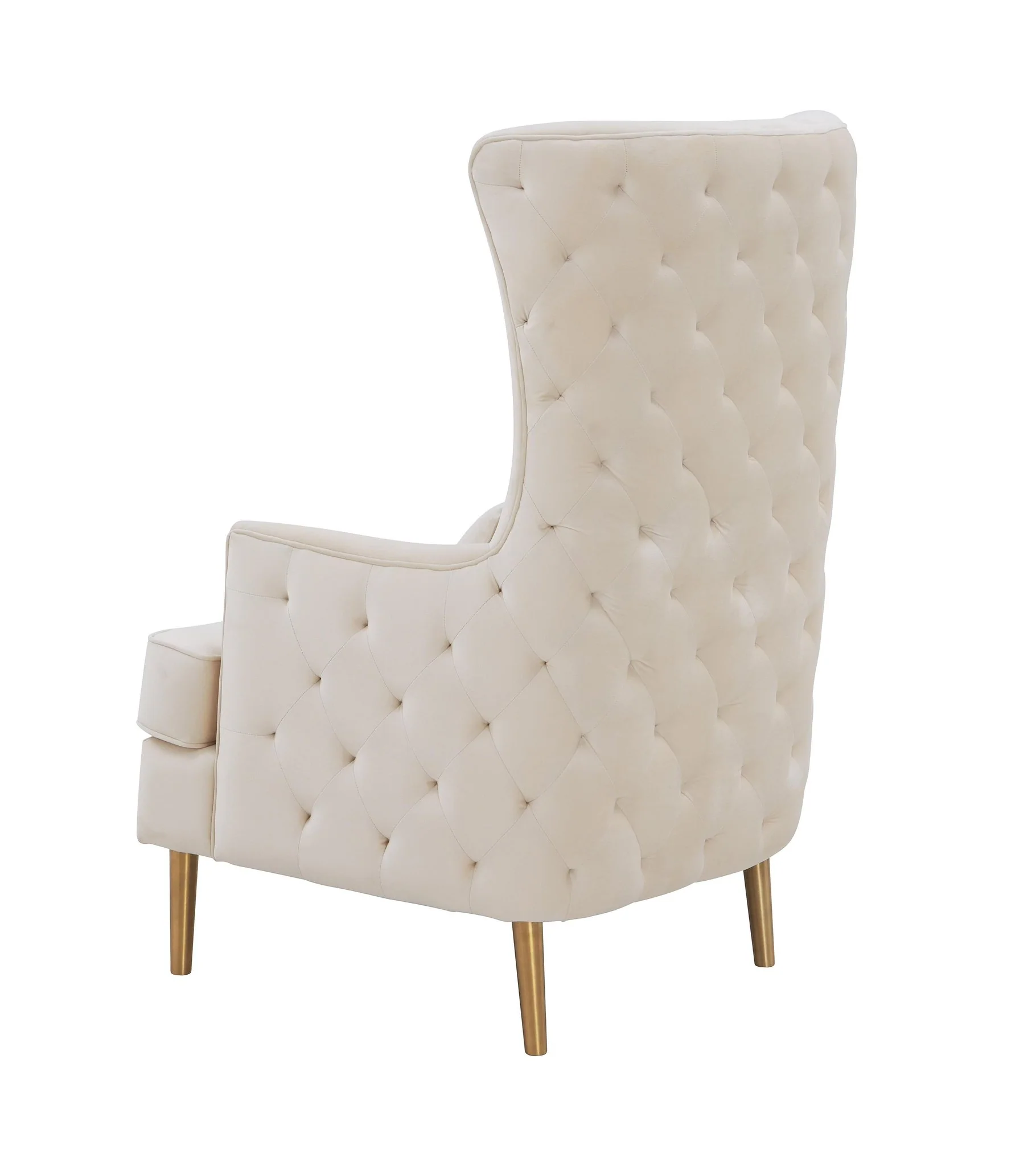 Alina Cream Tall Tufted Back Chair - Image 5