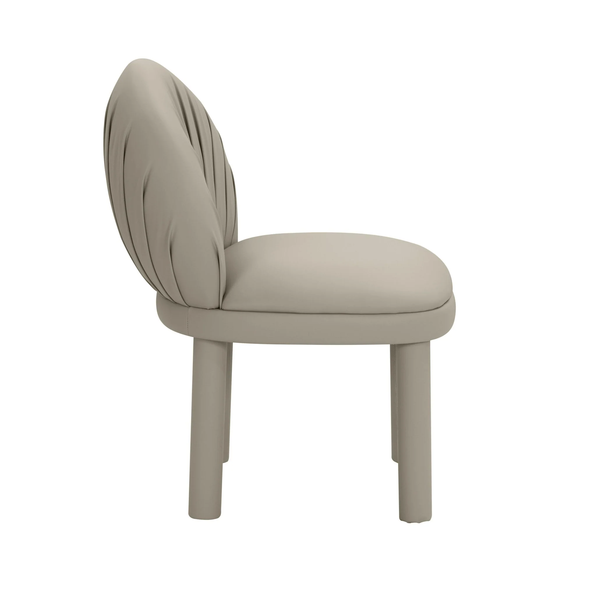 Aliyah Grey Performance Vegan Leather Dining Chair - Image 5