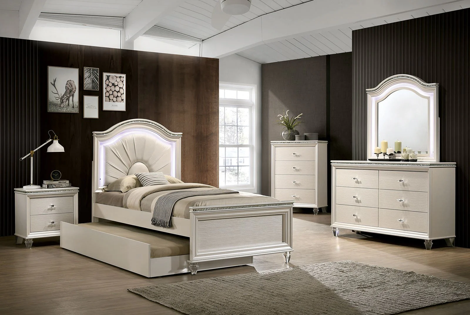 Allie Mirror, Pearl White - Image 2