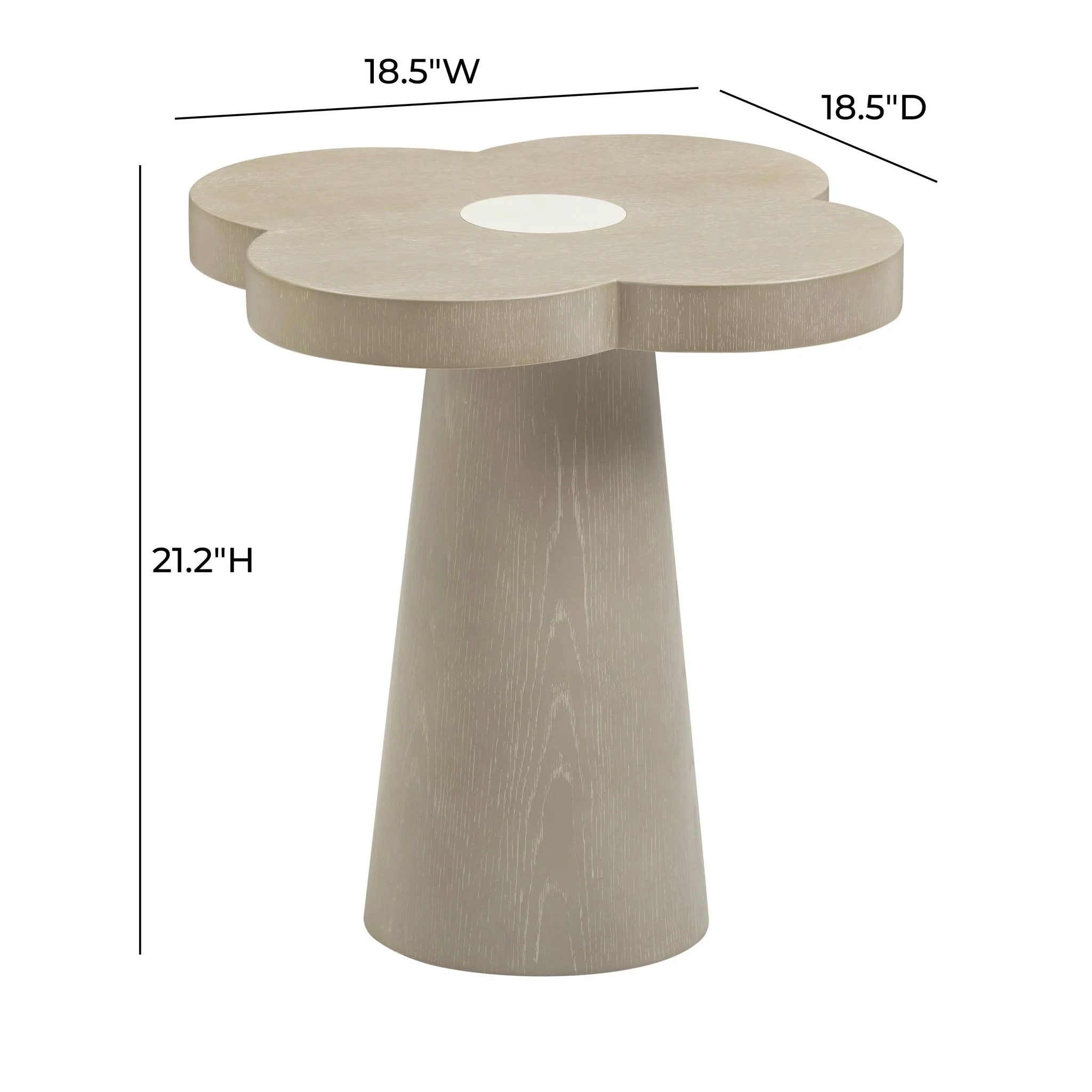 Allium Washed Ash Side Table - Image 6