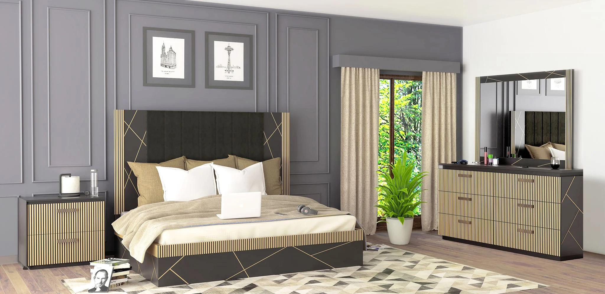 Allure Queen 4 Pc Bedroom Set - Image 20