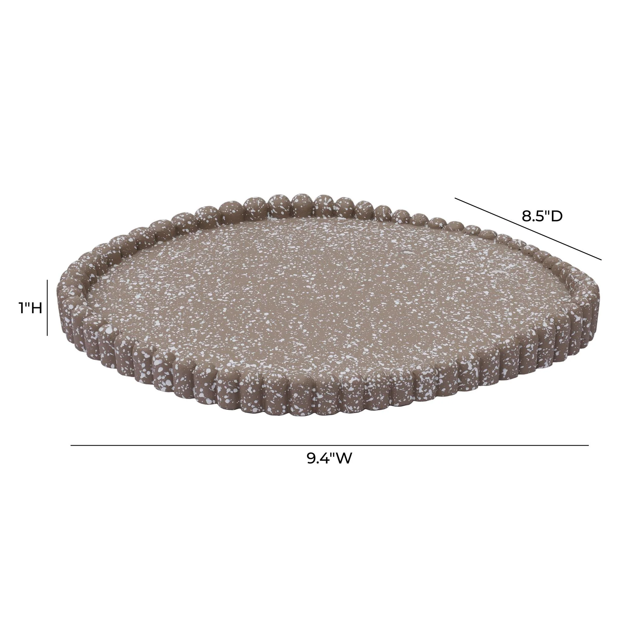 Alna Speckled Dark Taupe Catchall Tray - Image 4