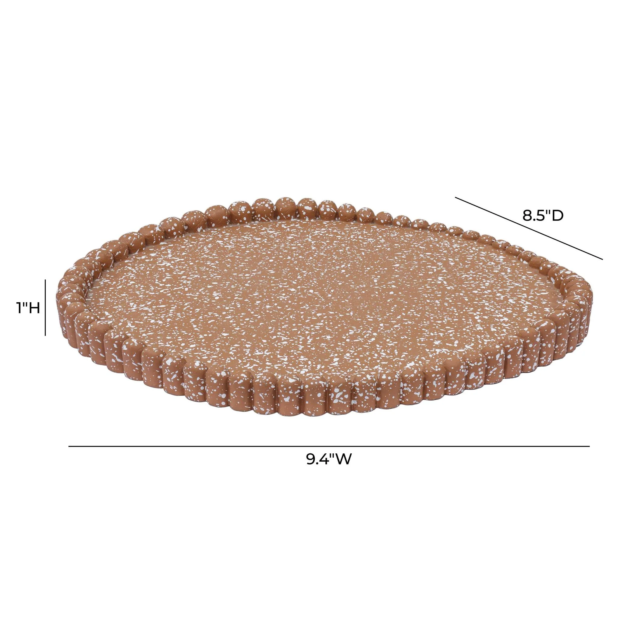 Alna Speckled Terracotta Catchall Tray - Image 4