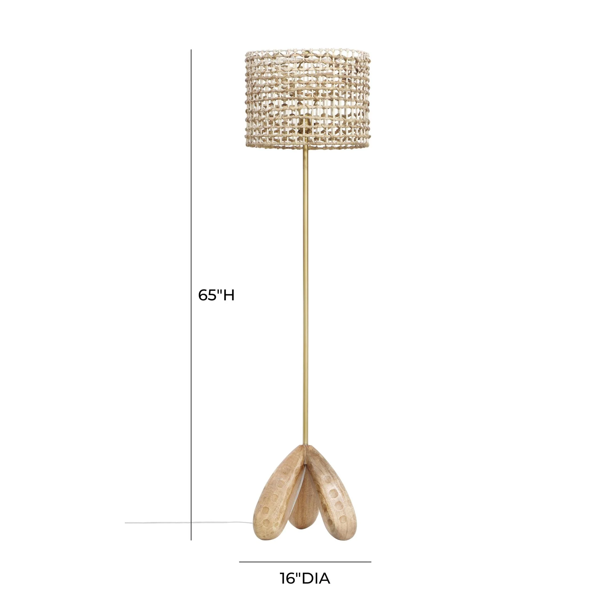 Alondra Wooden Floor Lamp - Image 6