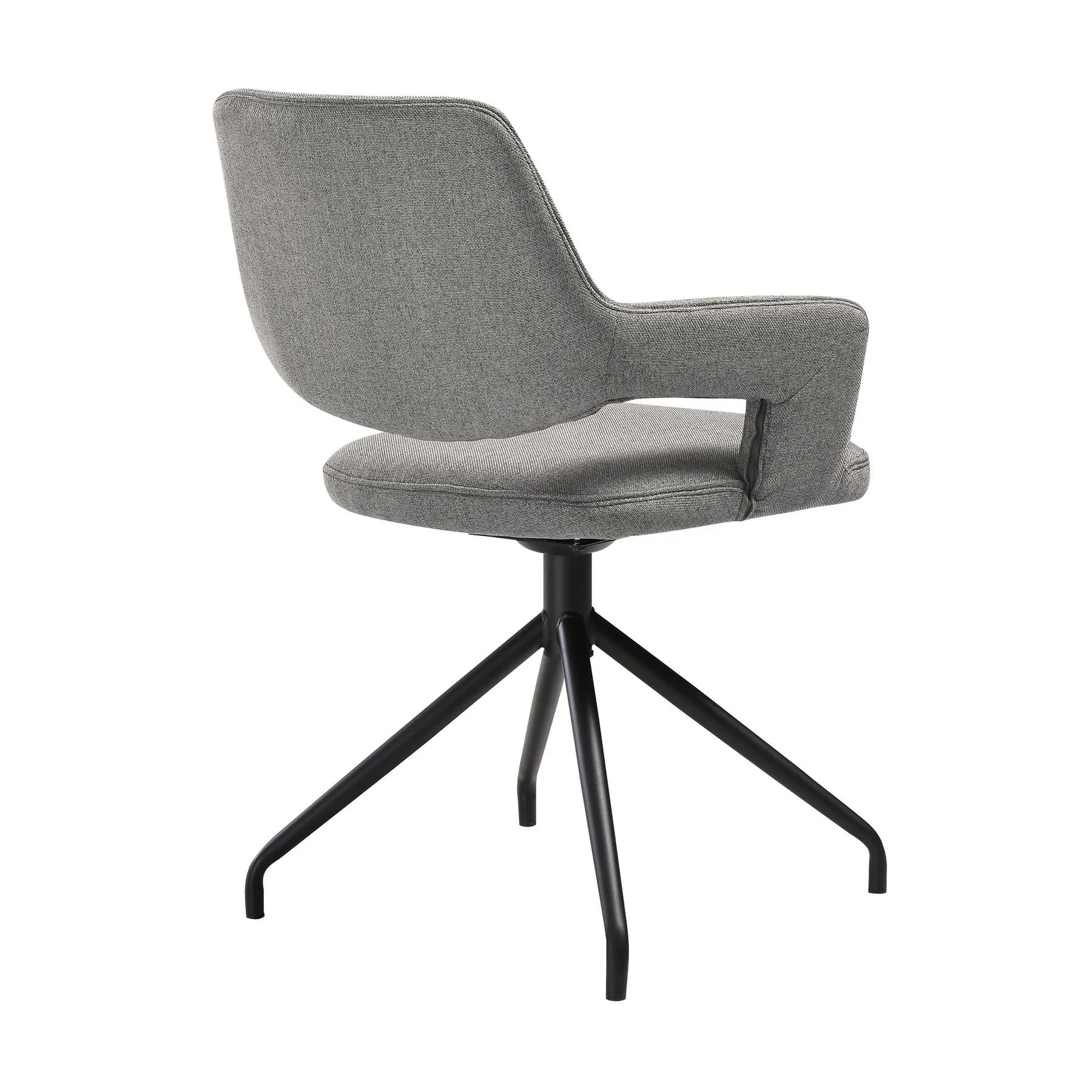Alora Penny 7 Piece Extendable Dining Set with Gray Fabric Chairs - Image 3
