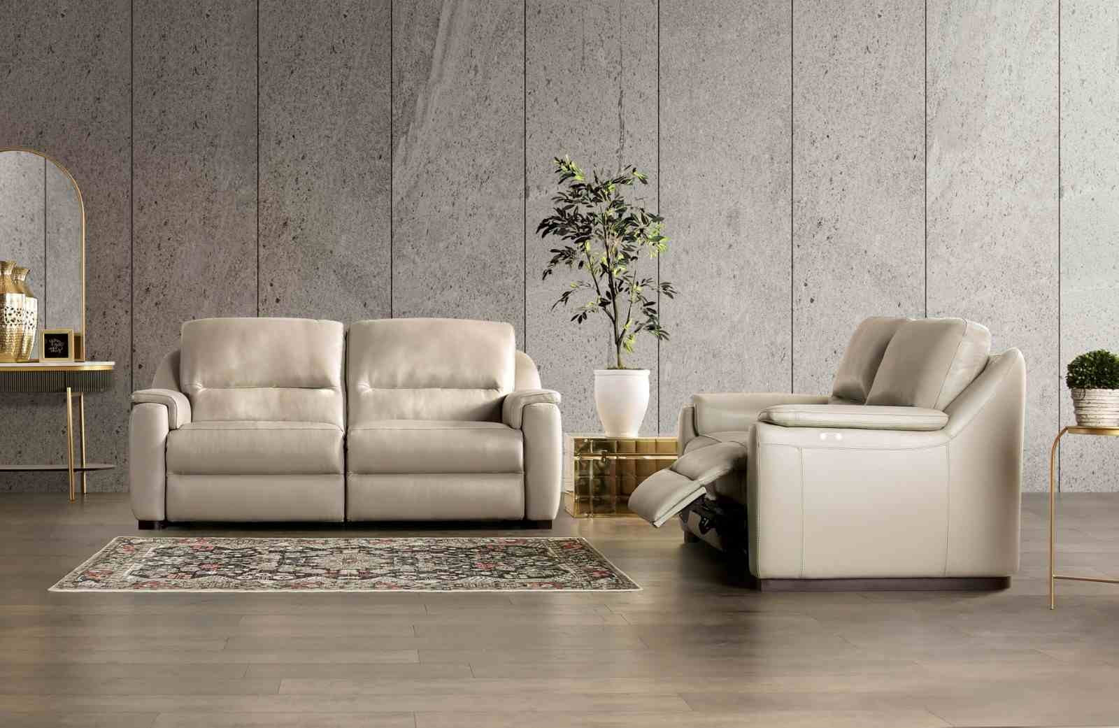 Altamura Power Loveseat, Taupe - Image 2