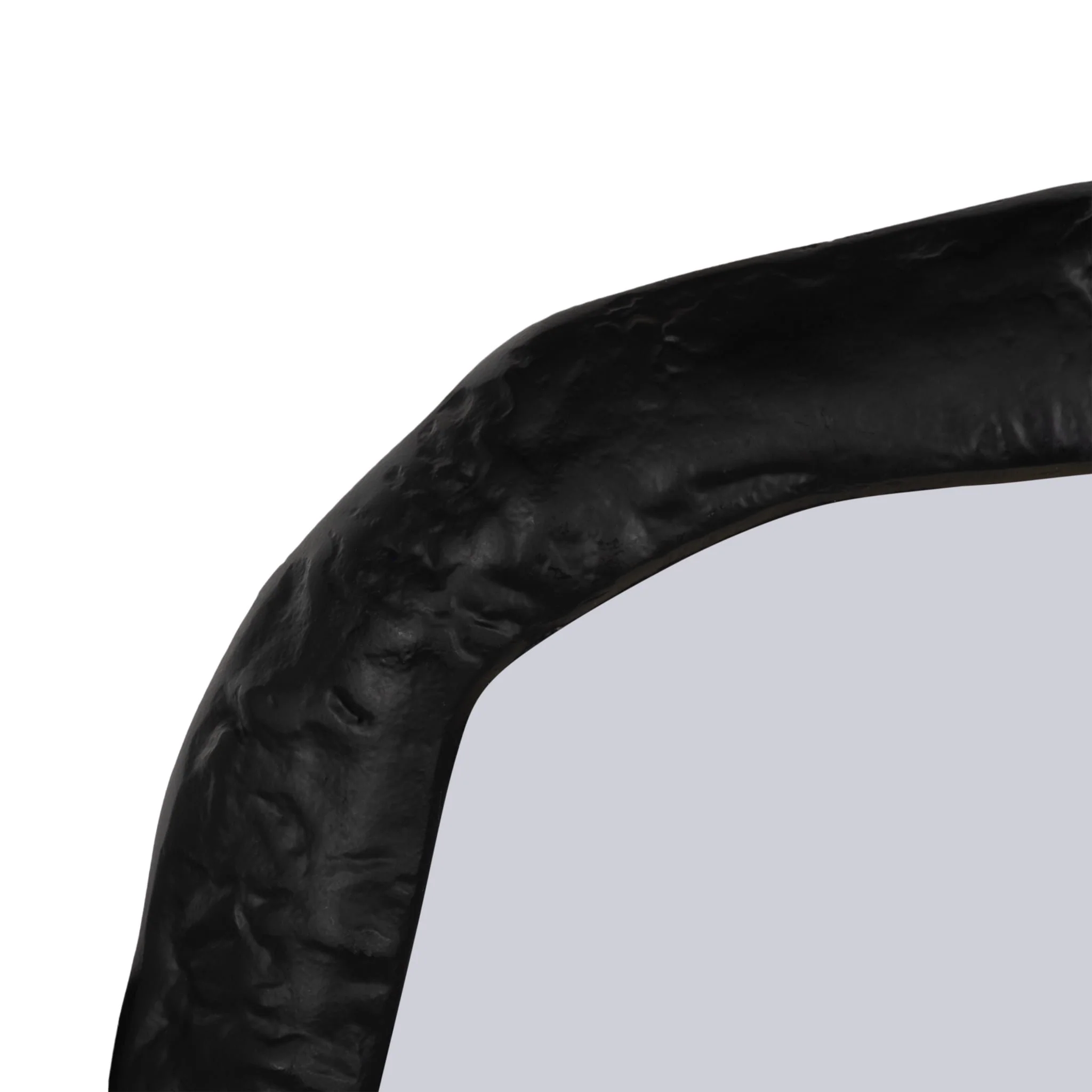 Alum,18",hammered Outlined Mirror,matte Black - Image 4