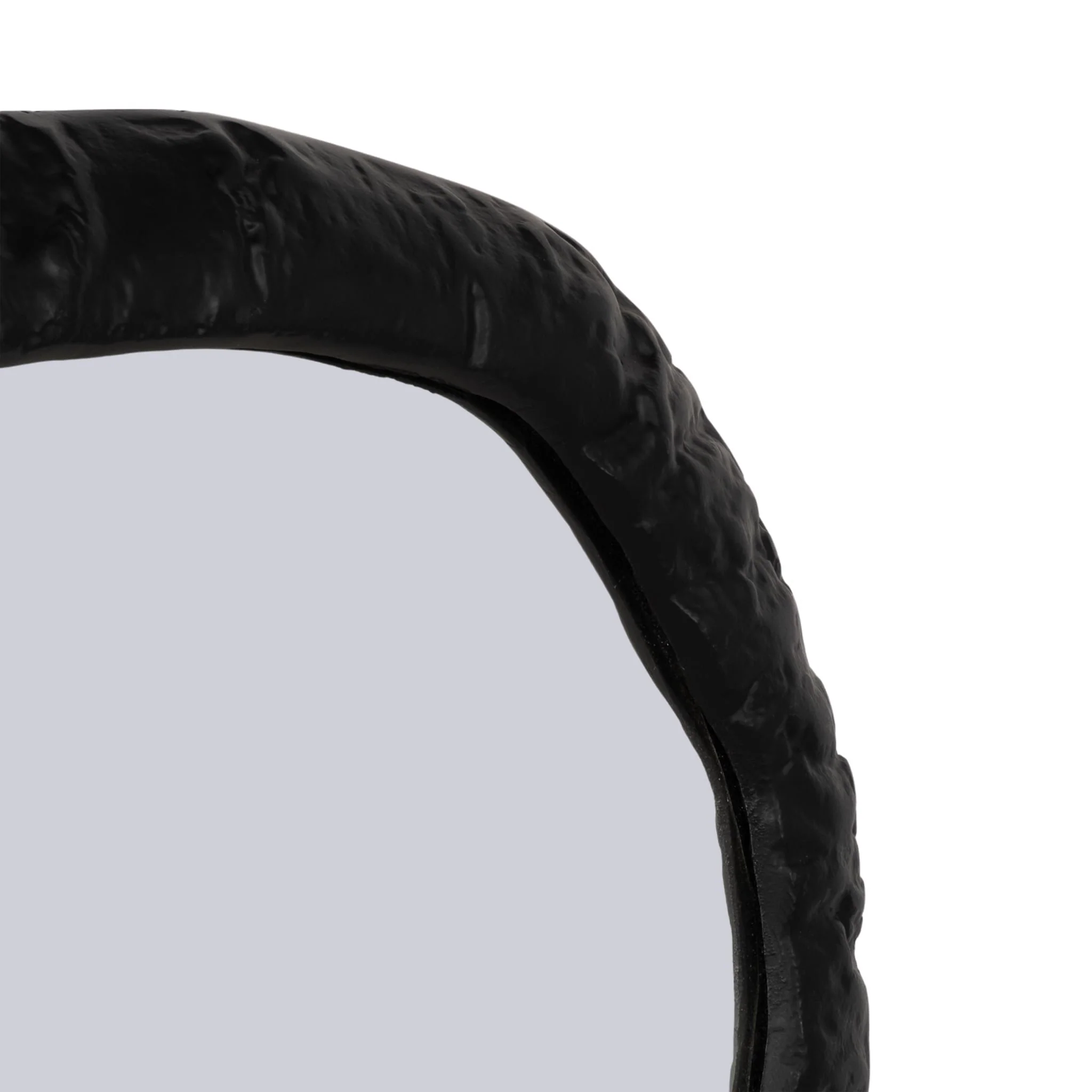 Alum,18",hammered Outlined Mirror,matte Black - Image 5