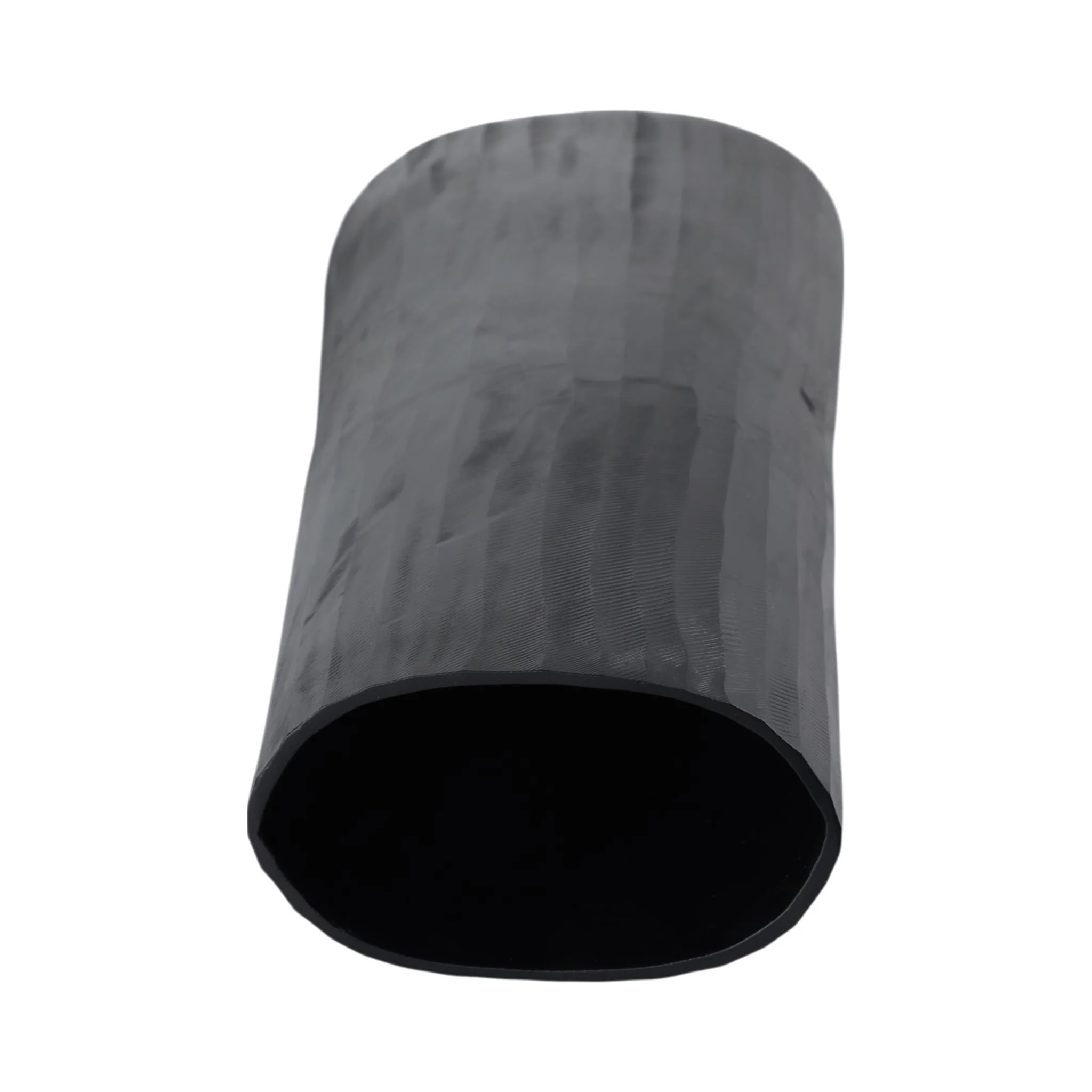Aluminum 36" Textured Vase, Matte Black - Image 5