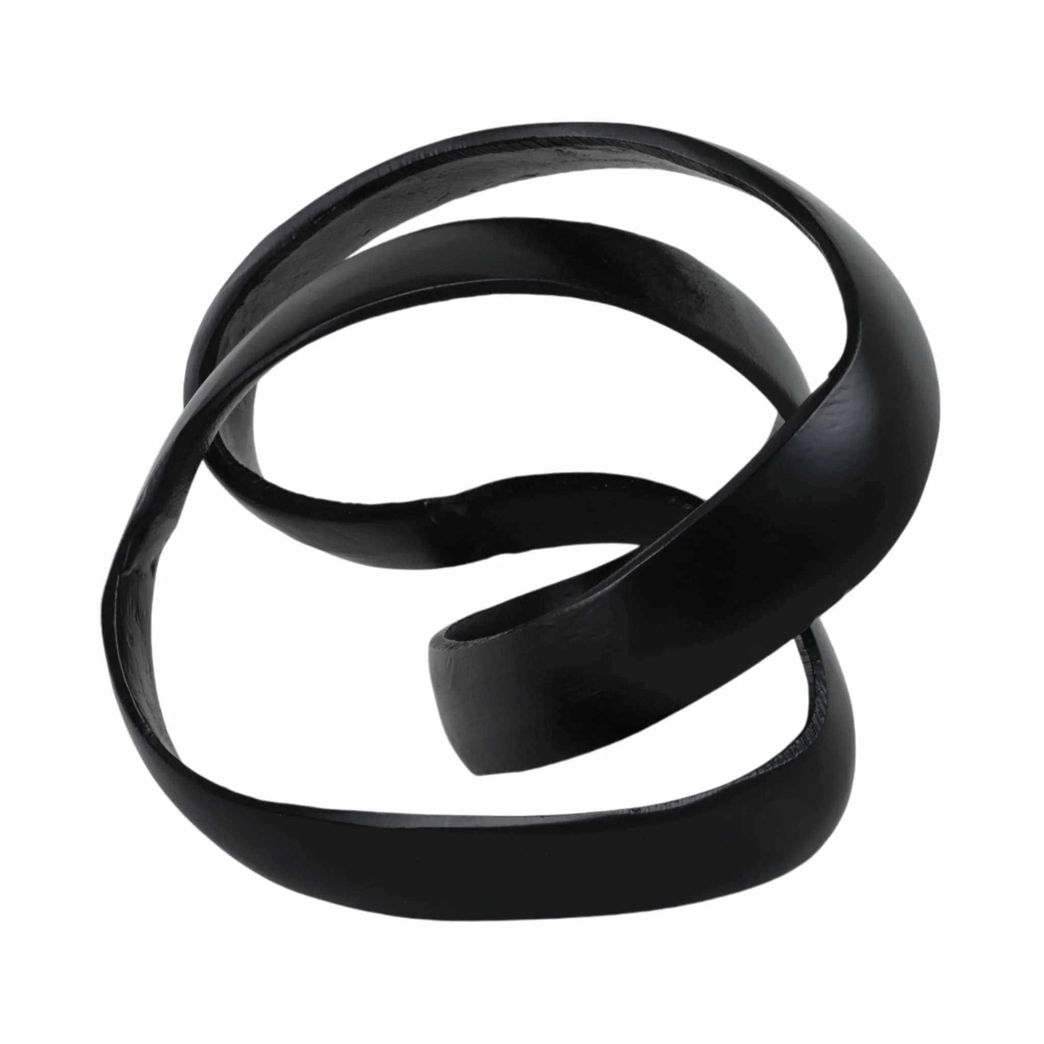 Aluminum Knot Sculpture, 7", Black - Image 6