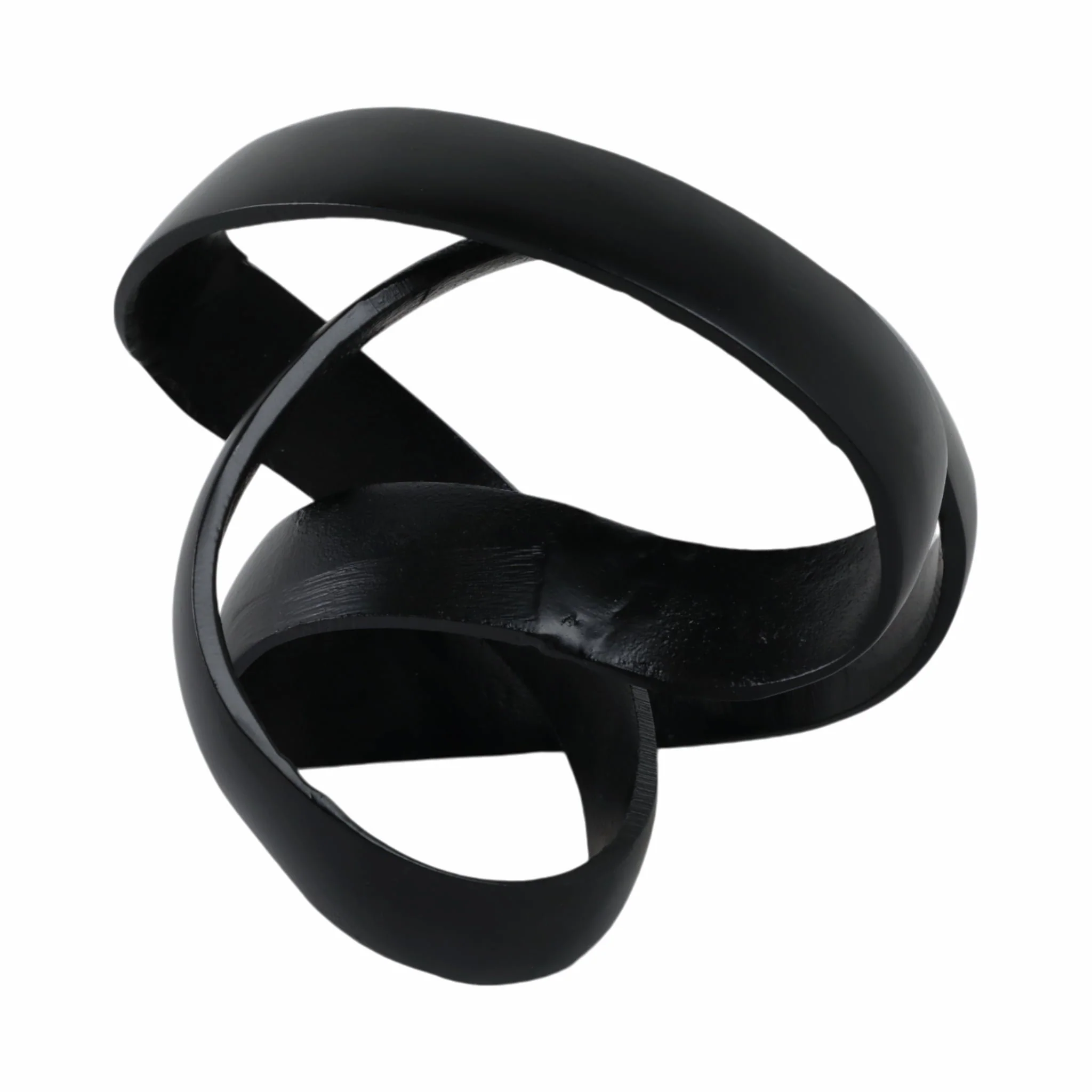 Aluminum Knot Sculpture, 7", Black - Image 7