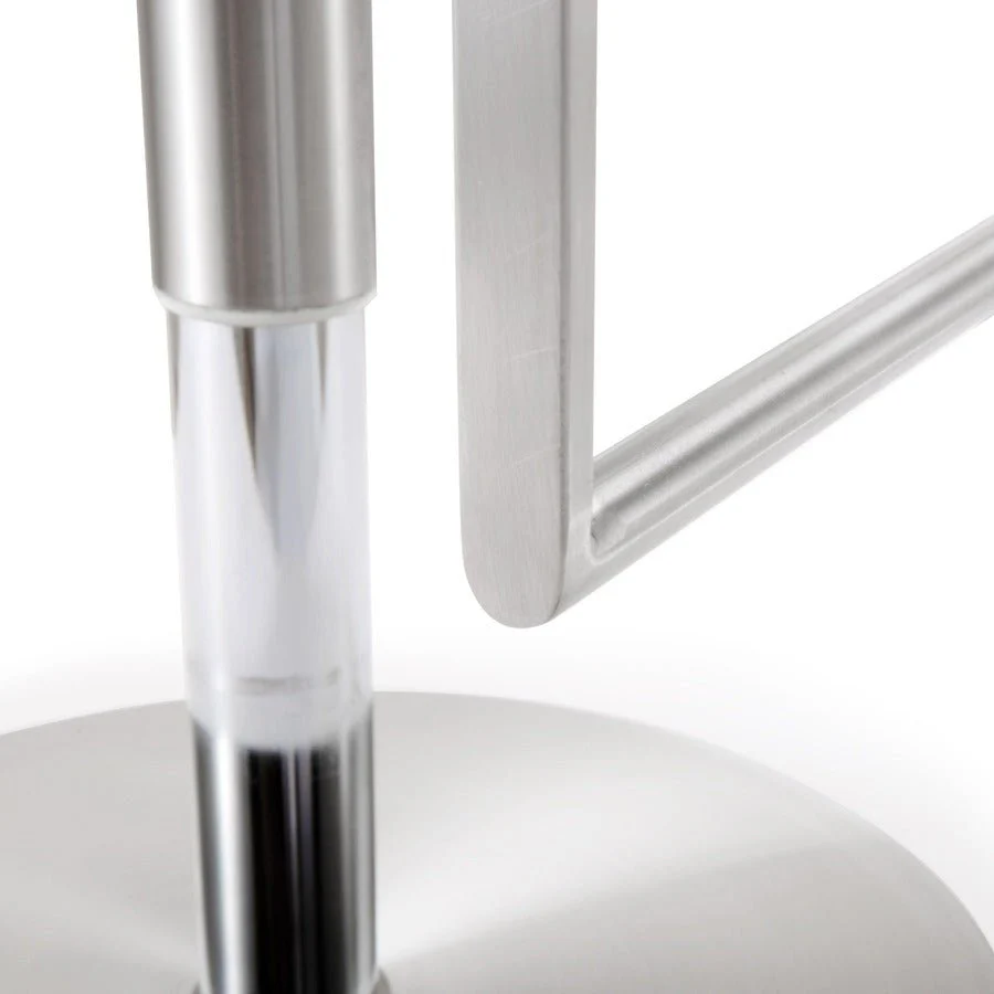 Amalfi White Performance Vegan Leather Adjustable Stool - Image 7