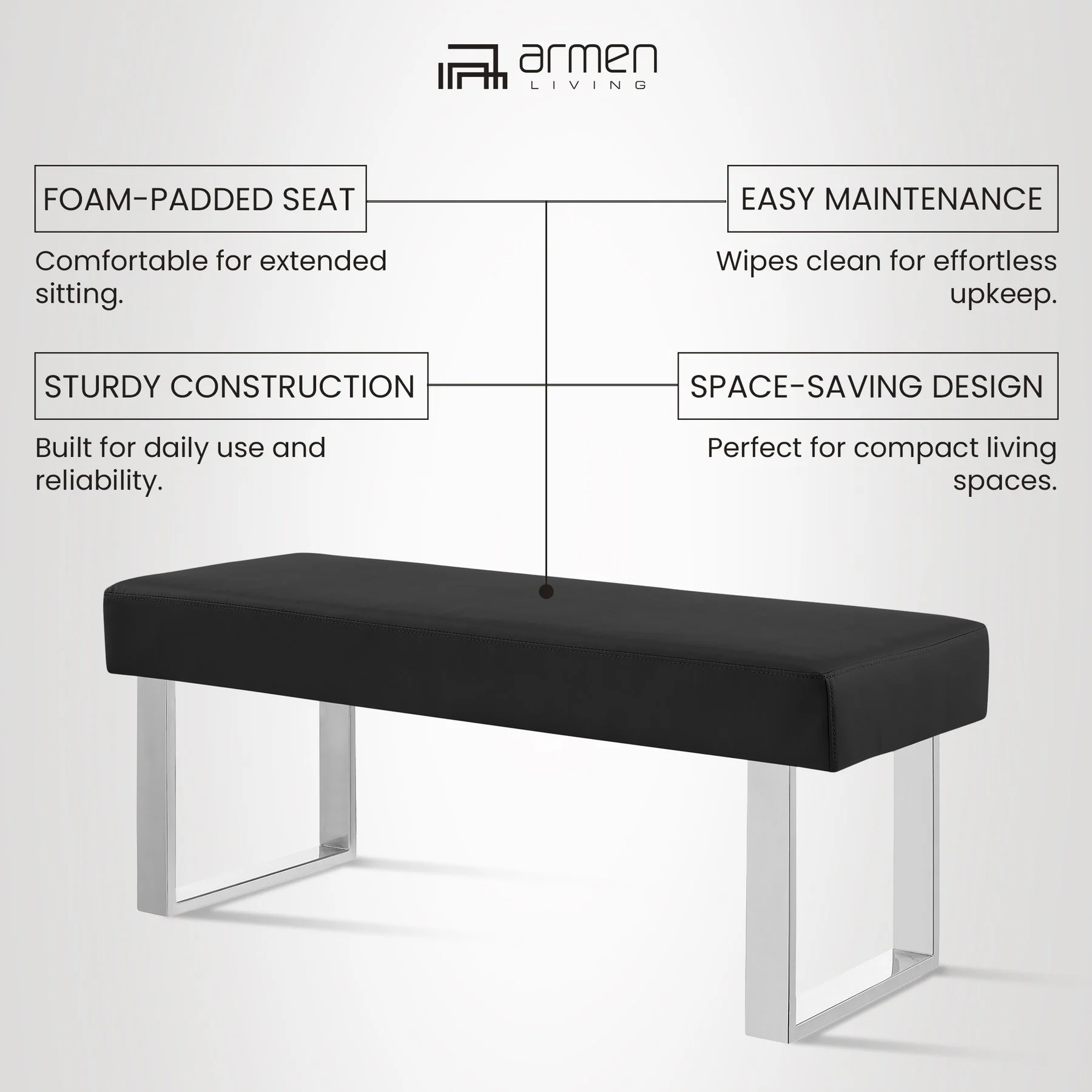 Amanda Black Bench - Image 8