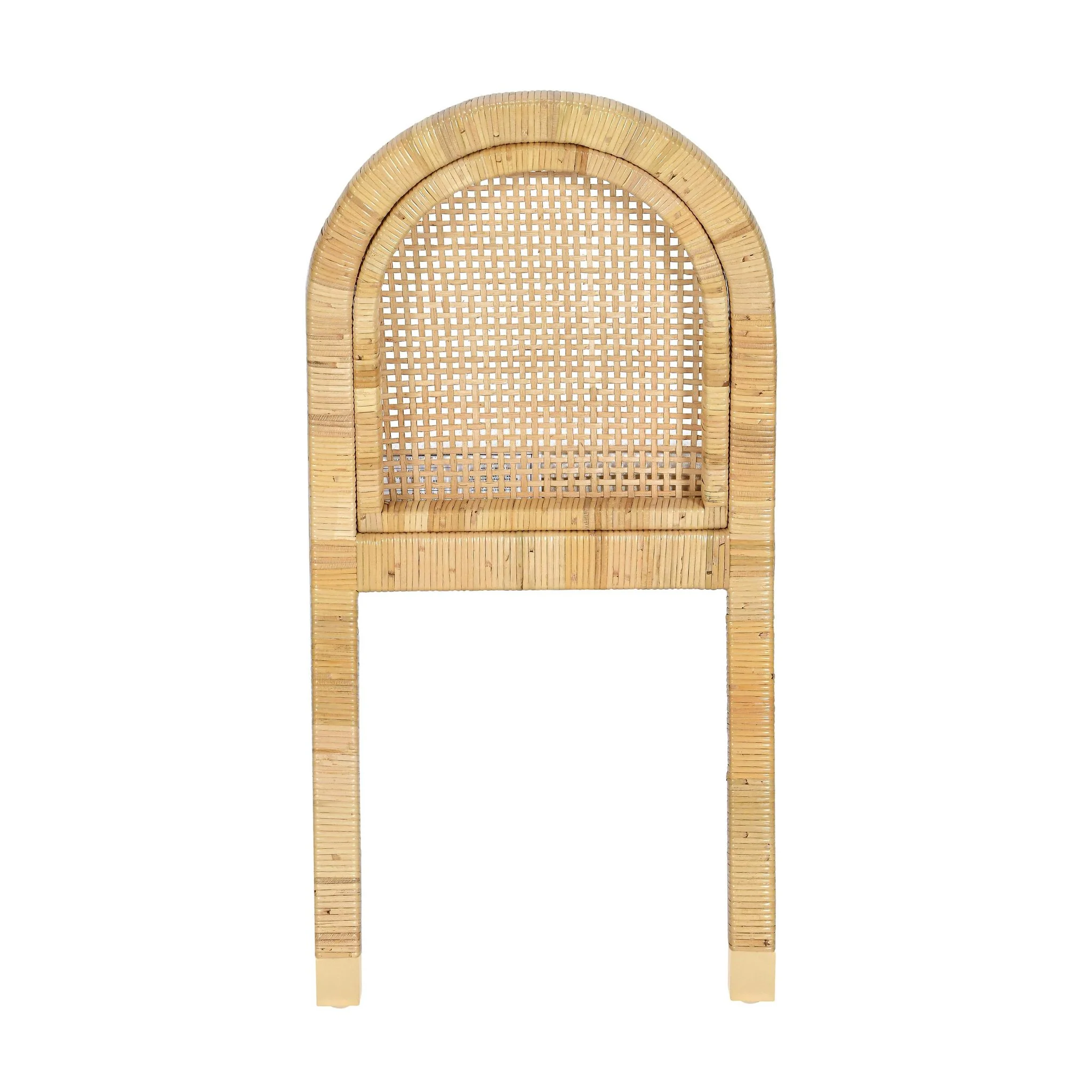 Amara Cream Linen Arched Dining Chair - Image 5