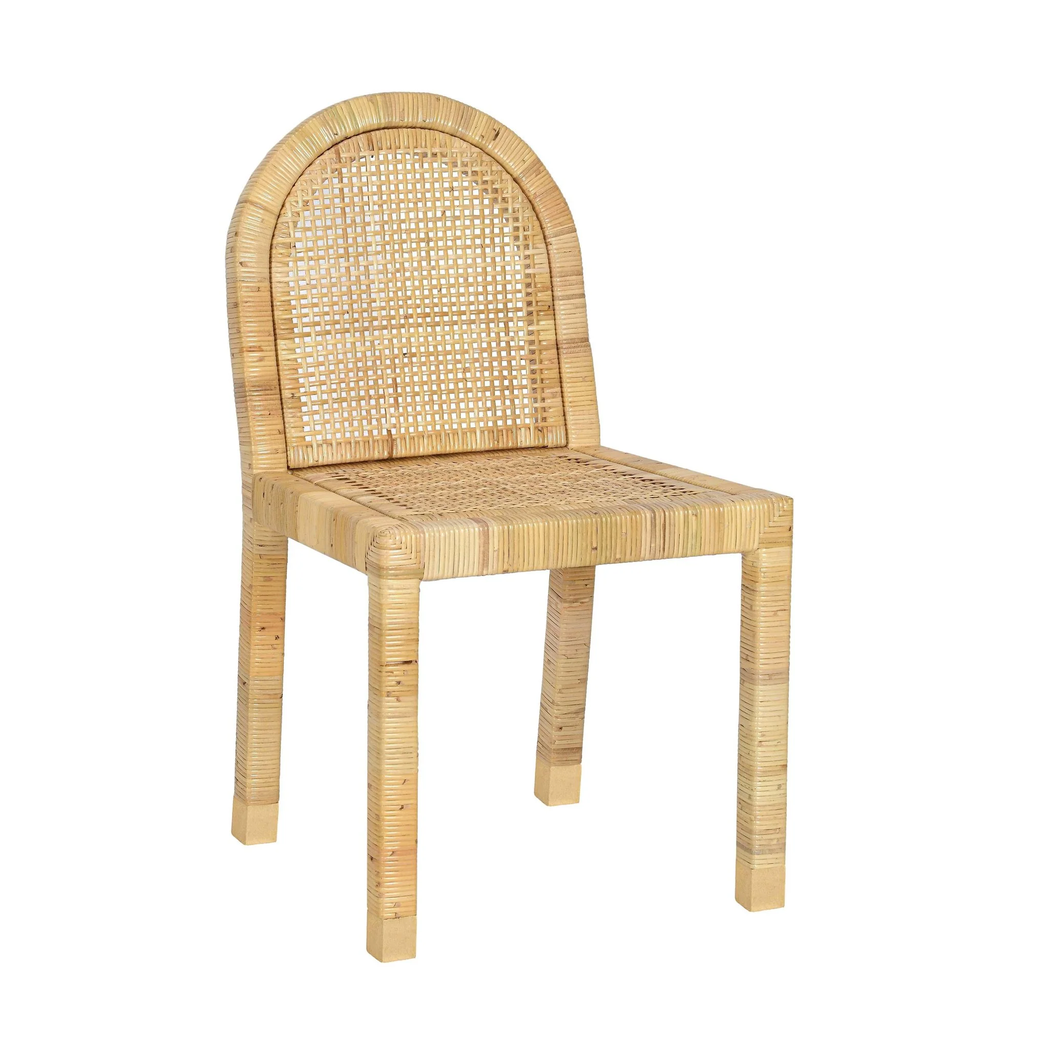 Amara Cream Linen Arched Dining Chair - Image 6