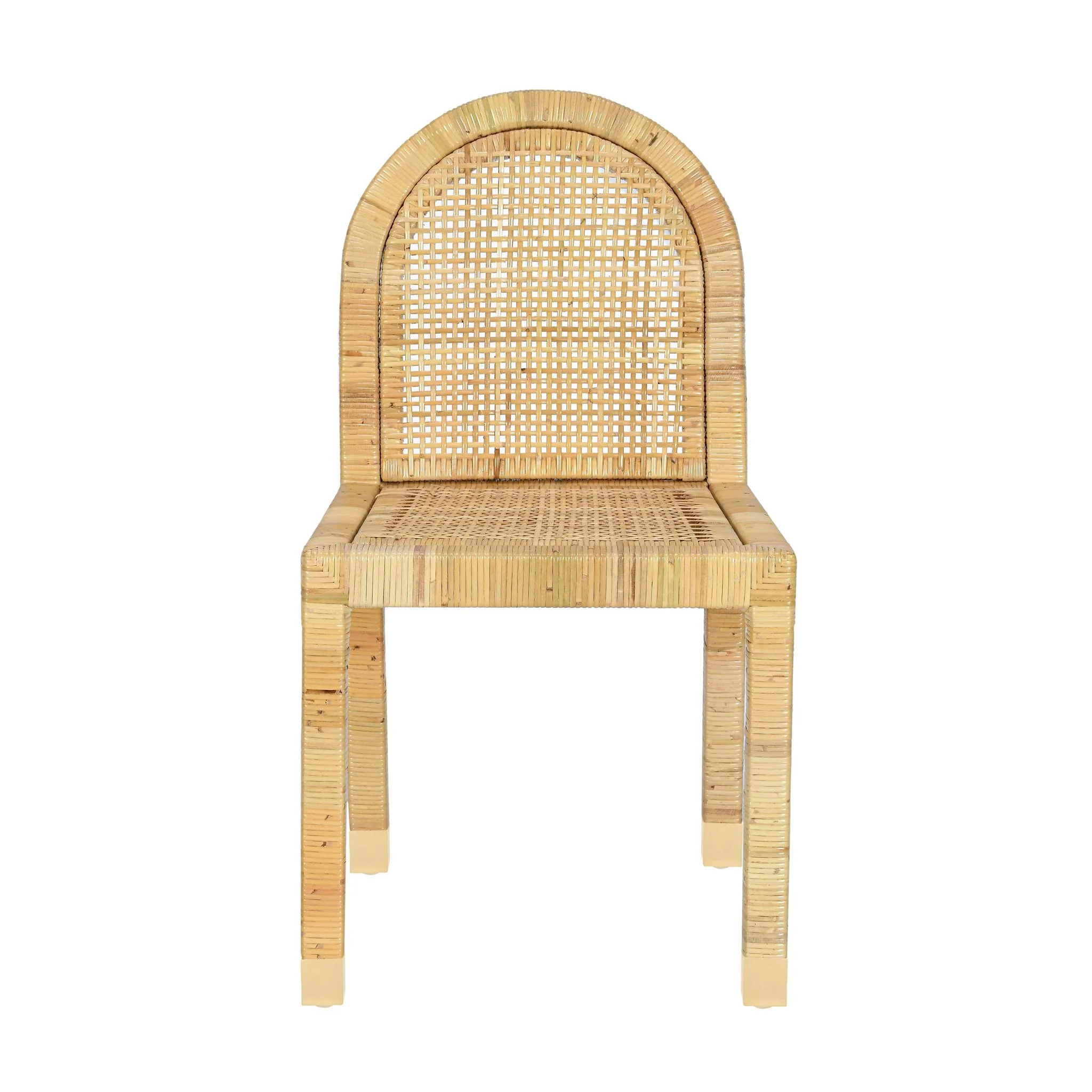 Amara Cream Linen Arched Dining Chair - Image 7