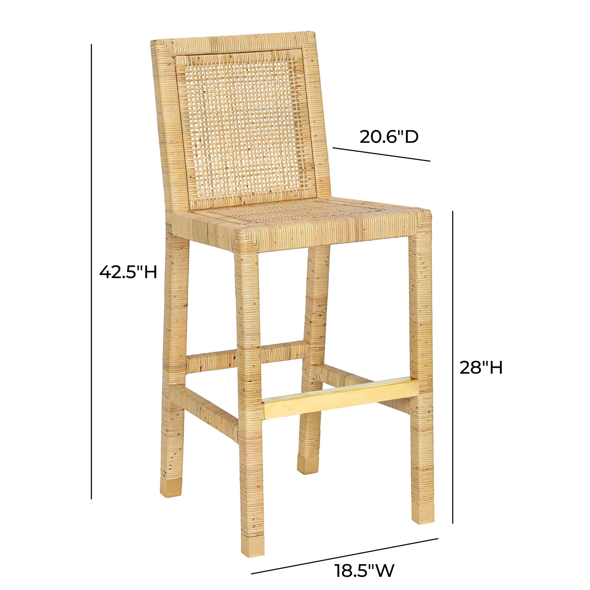 Amara Cream Linen Barstool - Image 12
