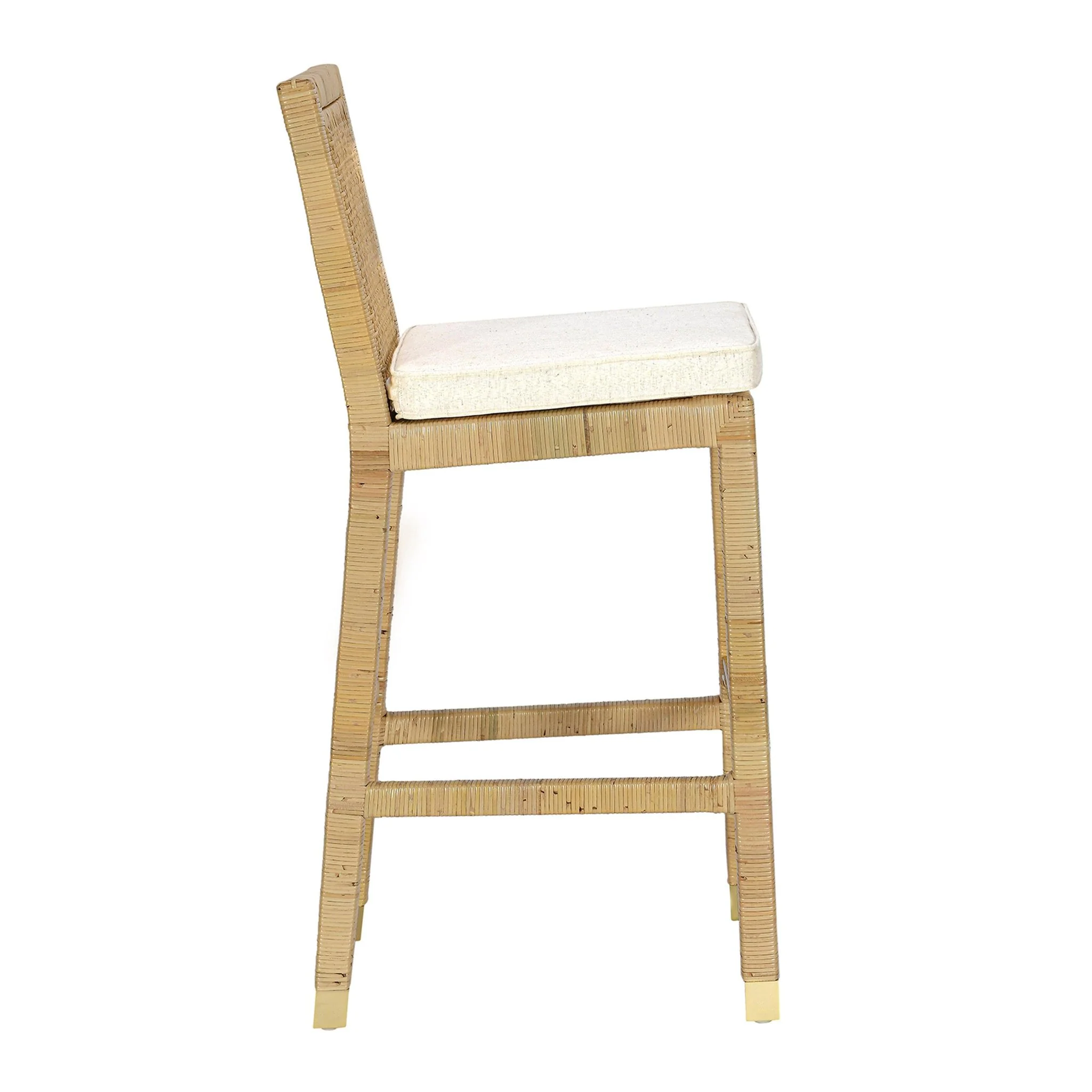 Amara Cream Linen Barstool - Image 4