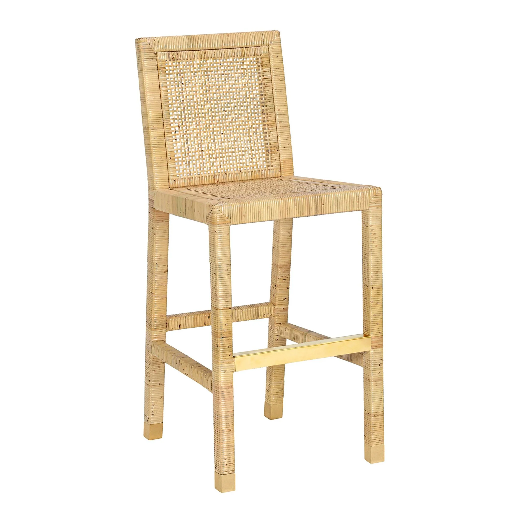 Amara Cream Linen Barstool - Image 7
