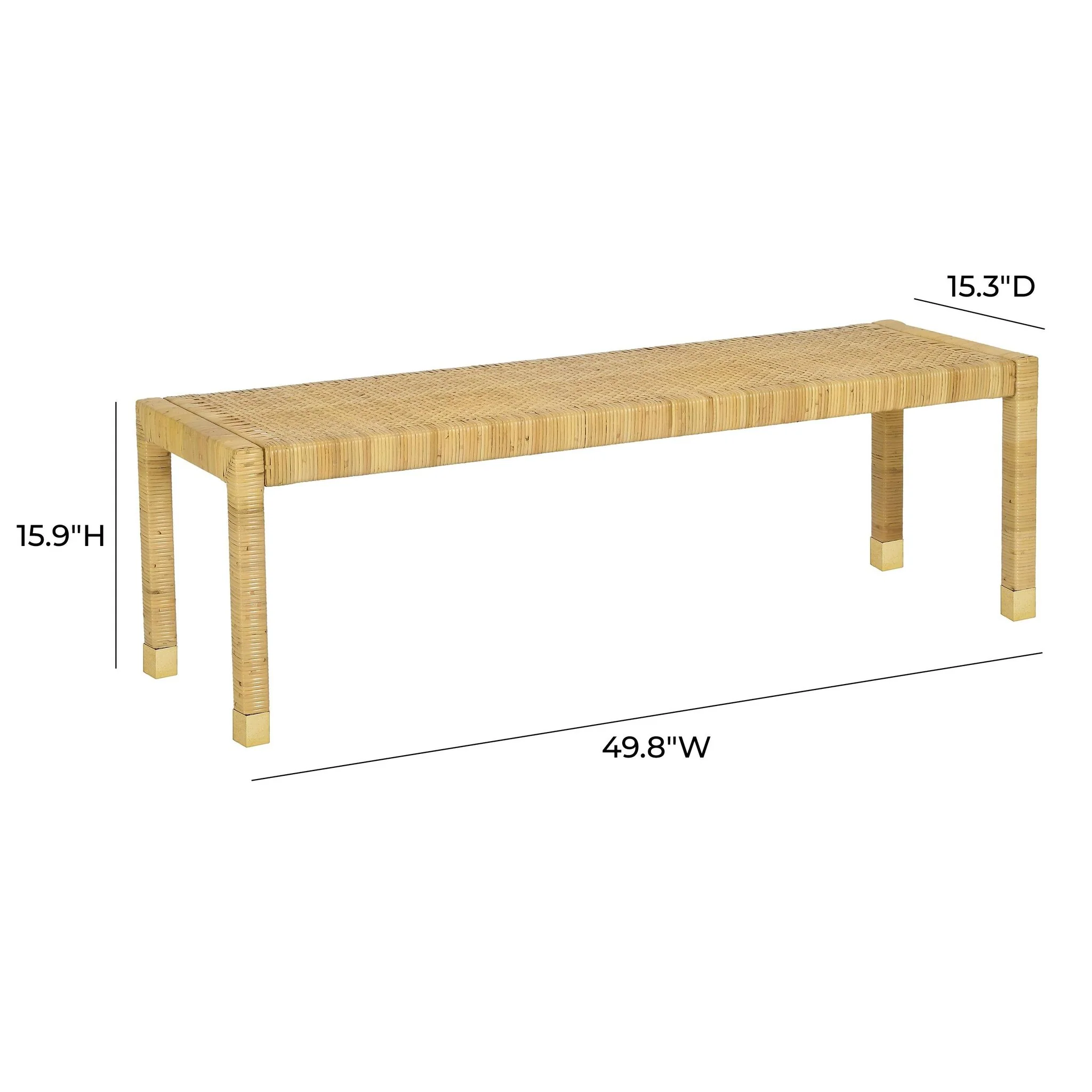 Amara Cream Linen Bench - Image 9