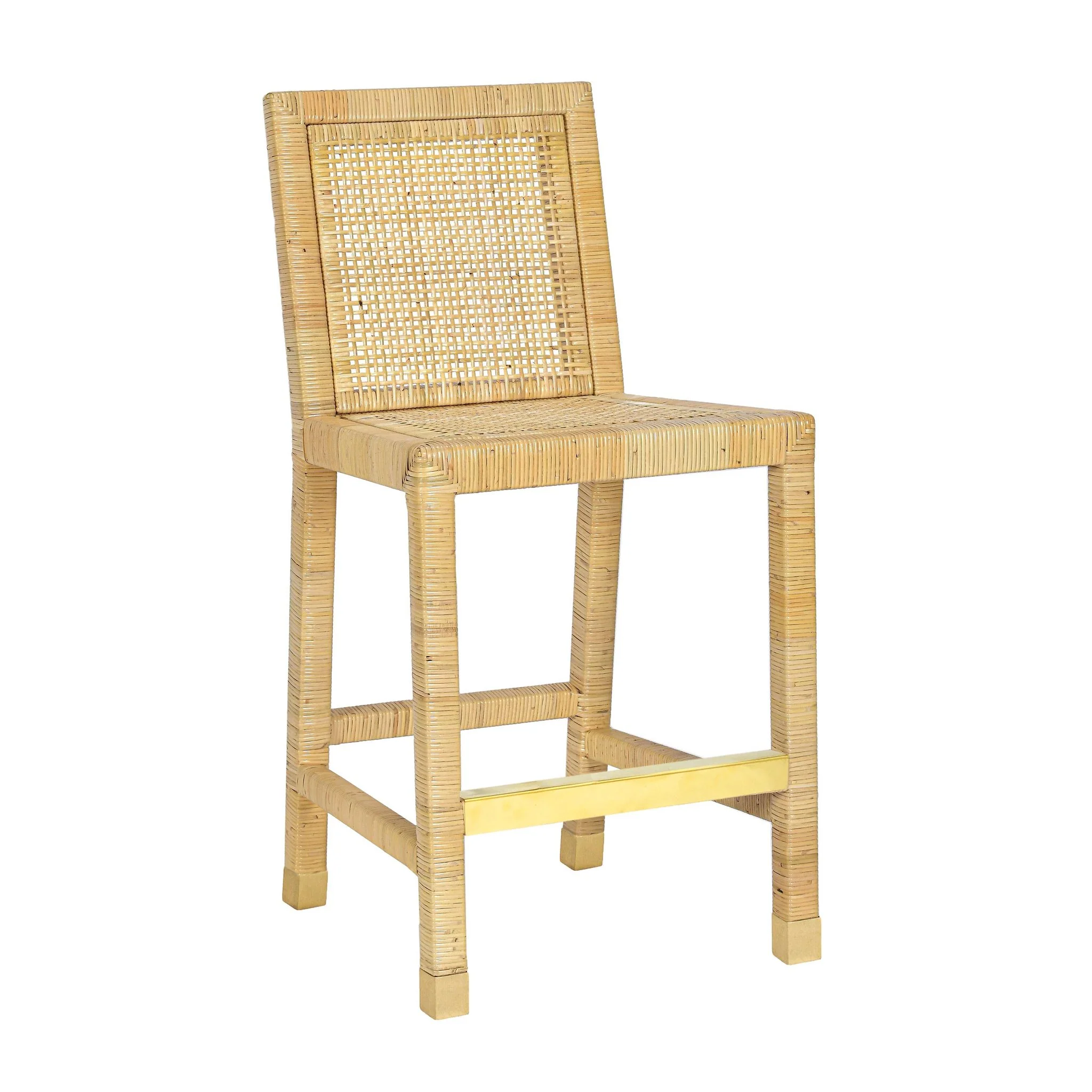 Amara Cream Linen Counter Stool - Image 7