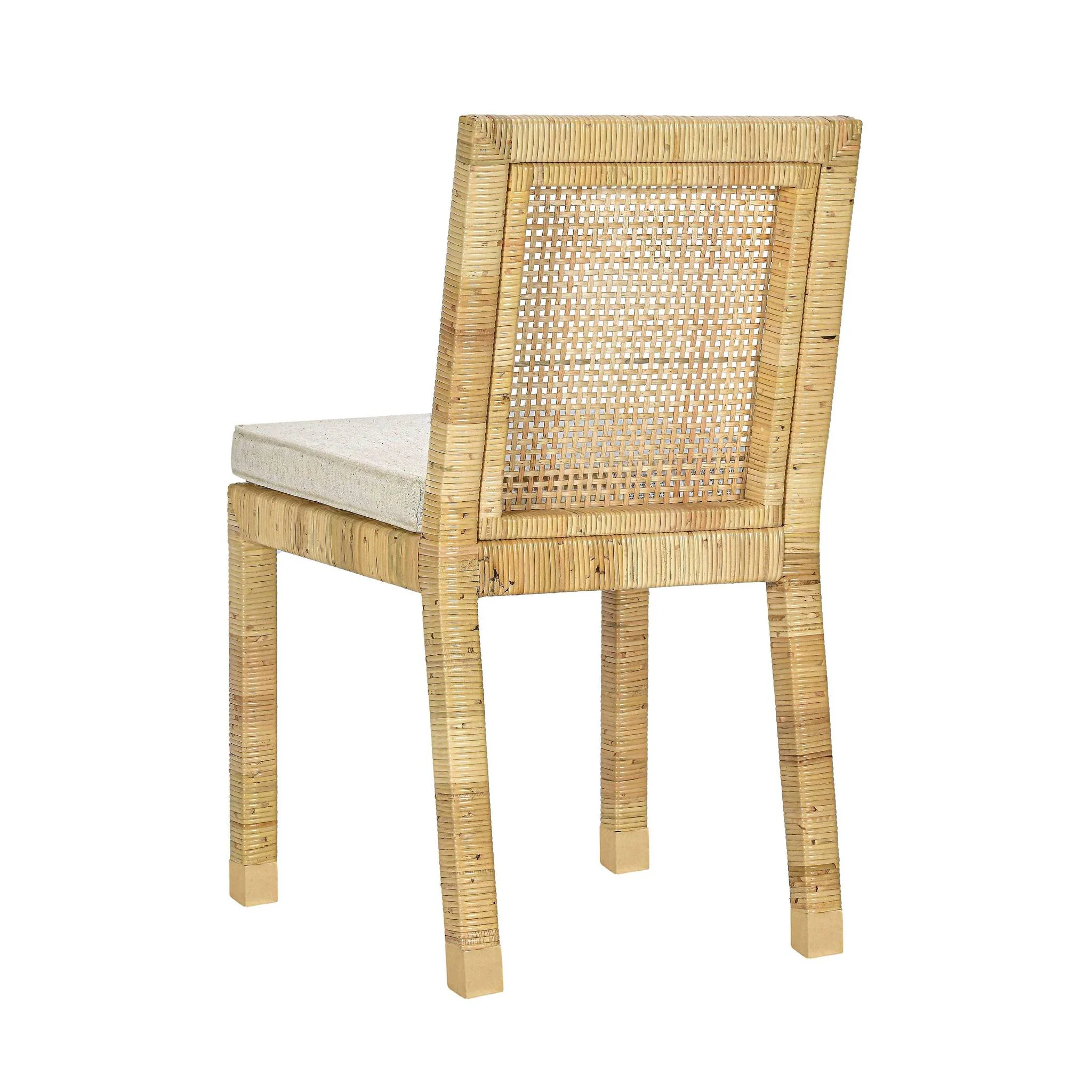Amara Cream Linen Dining Chair - Image 4