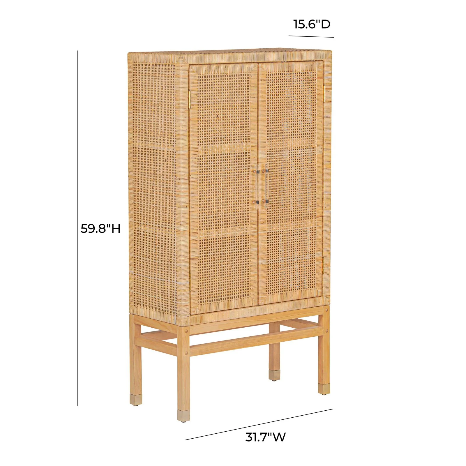 Amara Natural Woven Rattan Cabinet - Image 6