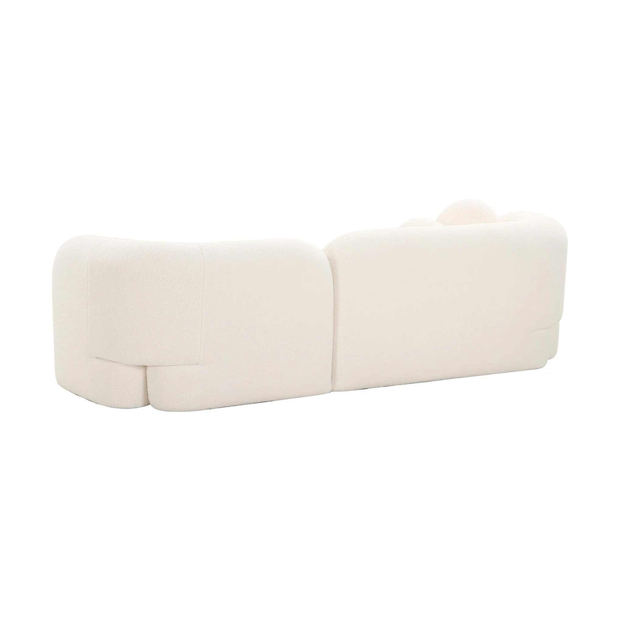 Amelie Cream Faux Fur Sofa - Image 5