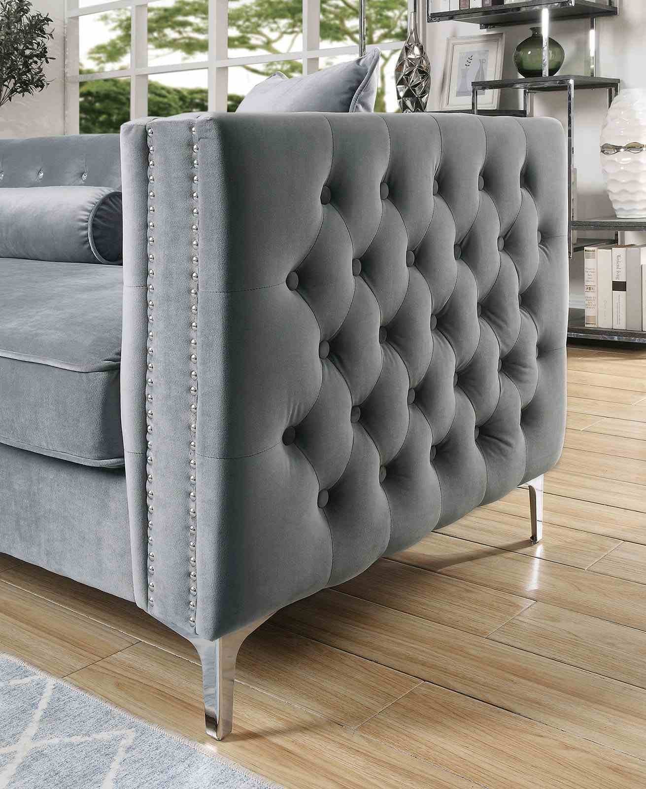 Amie Sectional, Gray - Image 3