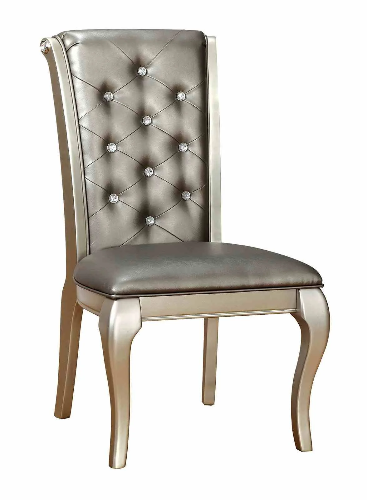 Amina Side Chair (2/CTN), Champagne - Image 2