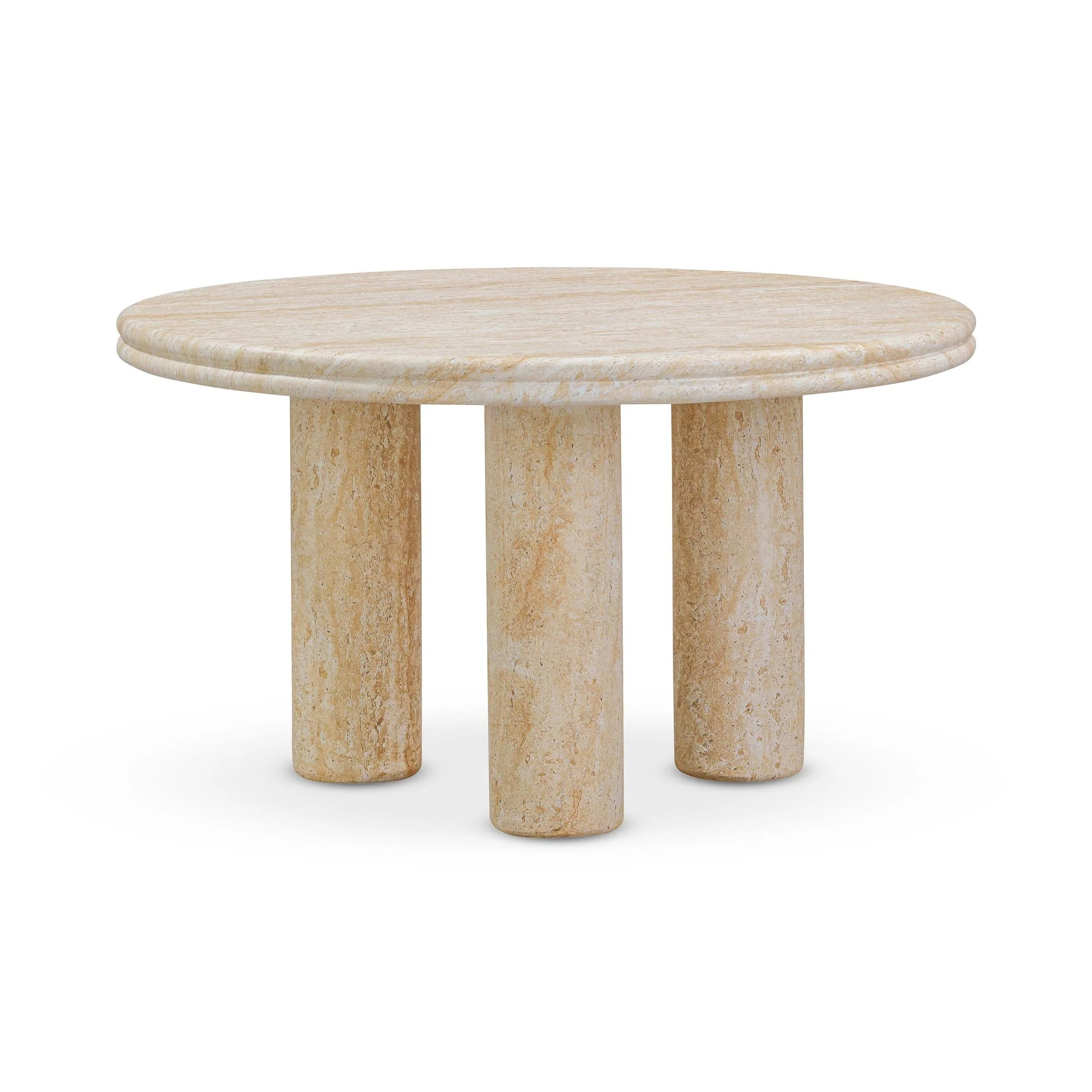 Amora Faux Travertine Indoor/Outdoor Nesting Accent Tables - Image 4