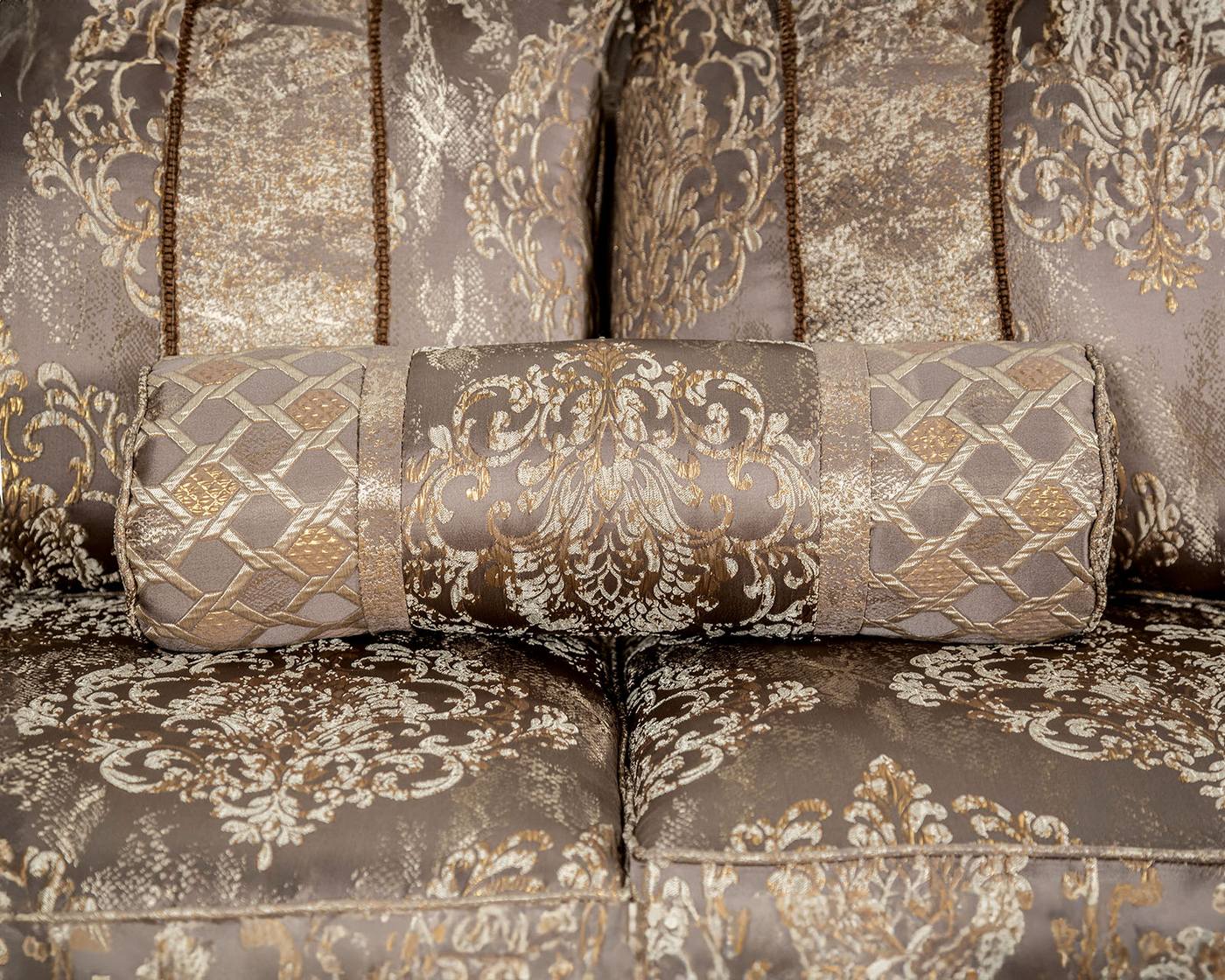 Andalusia Sofa, Light Brown/Dark Cherry - Image 4