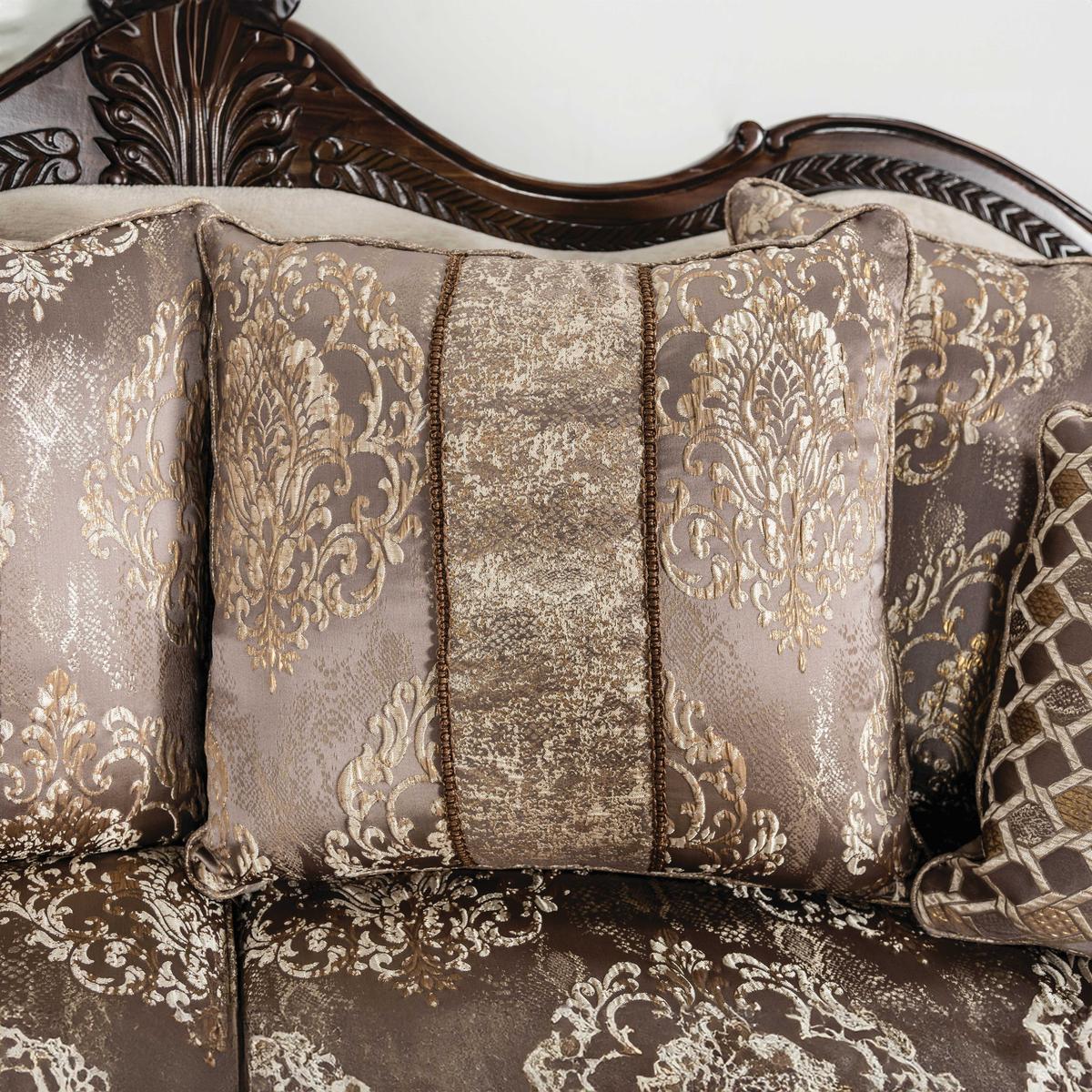 Andalusia Sofa, Light Brown/Dark Cherry - Image 6