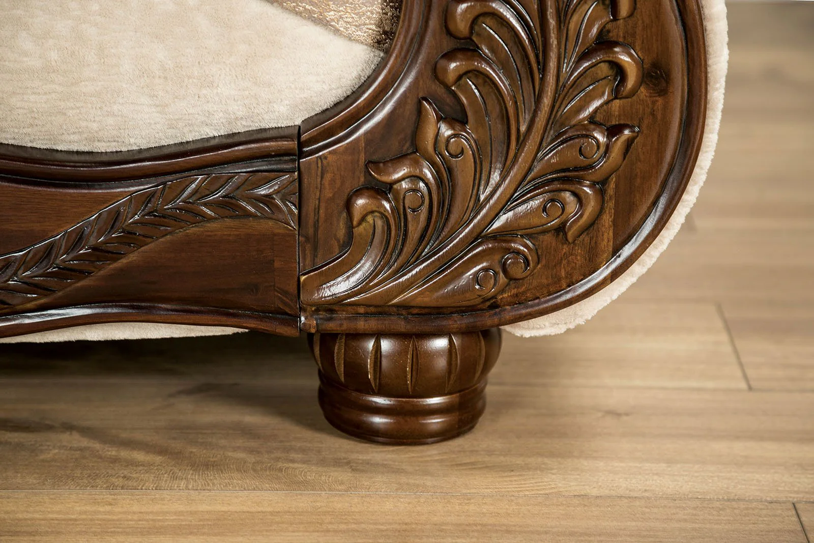 Andalusia Sofa, Light Brown/Dark Cherry - Image 9