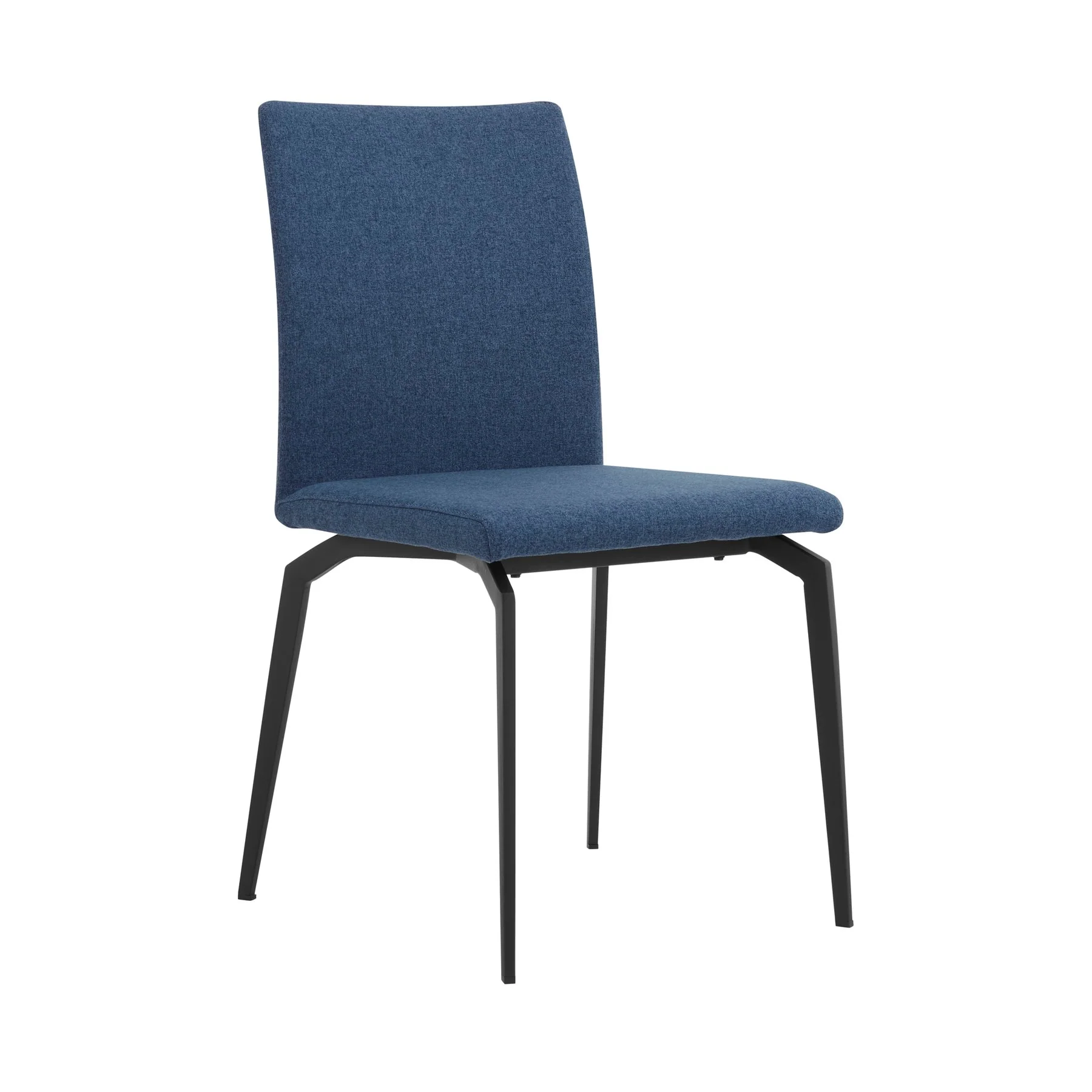 Andes and Lyon Blue Fabric 7 Piece Rectangular Dining Set - Image 2