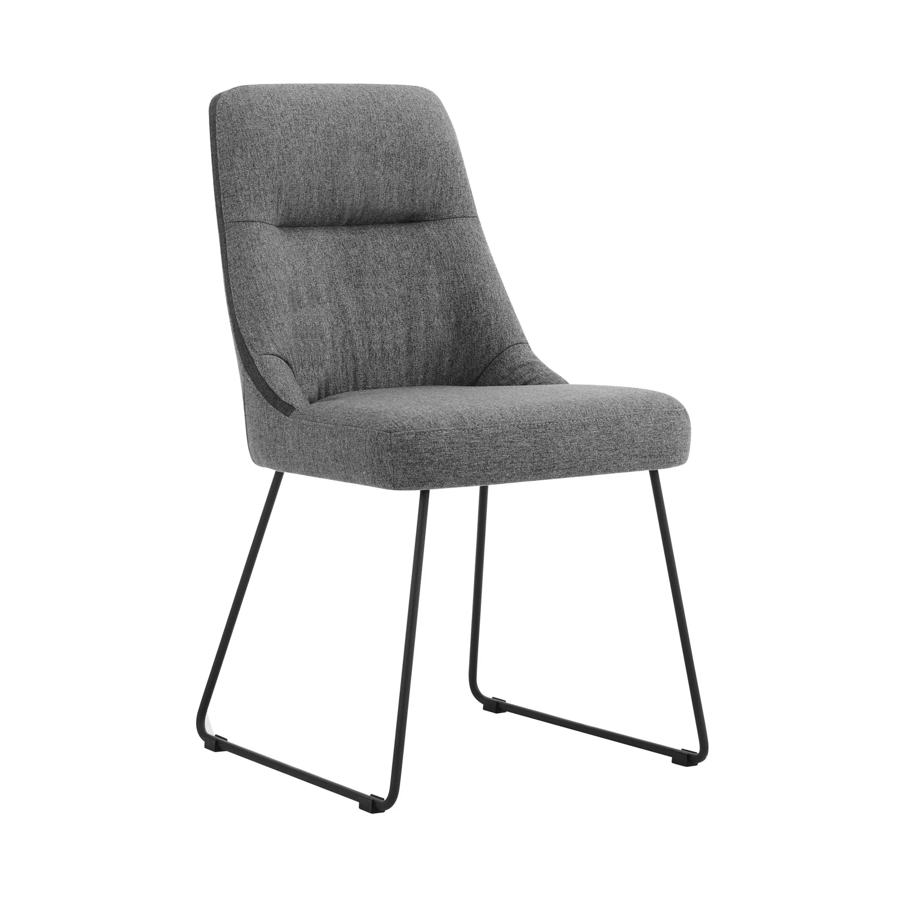 Andes and Quartz Gray Fabric 5 Piece Rectangular Dining Set - Image 2