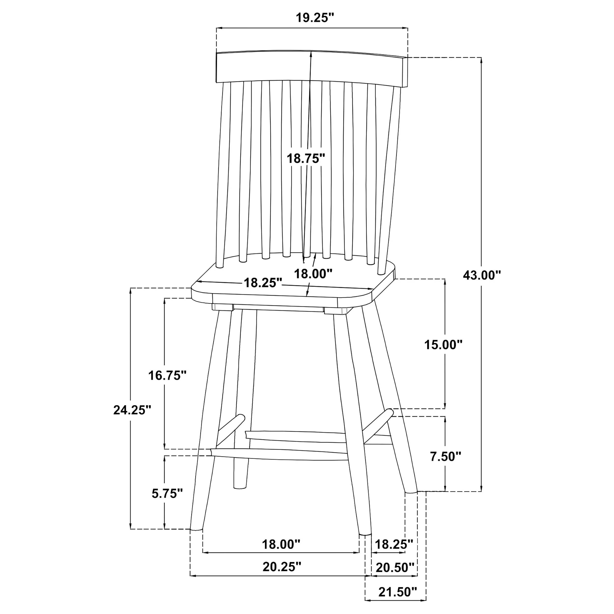 Andrews Counter Chair - Image 12