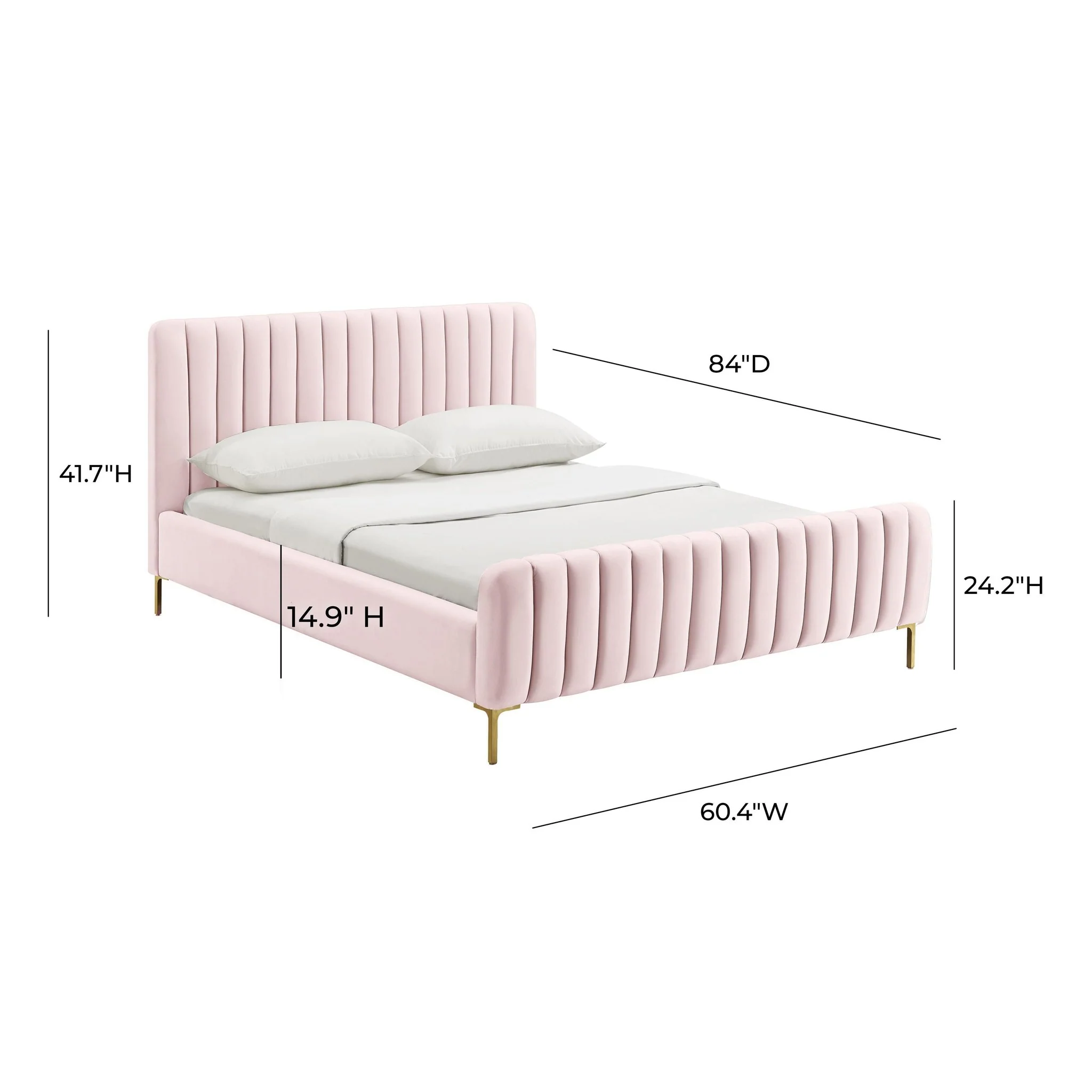 Angela Blush Bed in Full - Image 6
